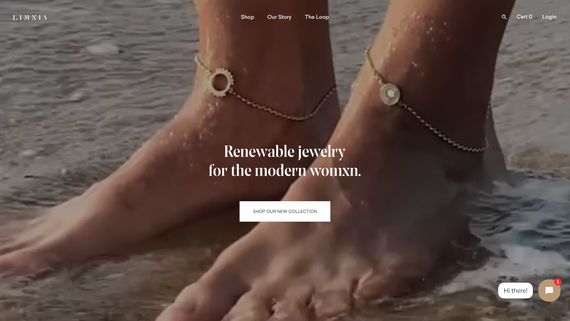 Limnia Jewelry Website Example