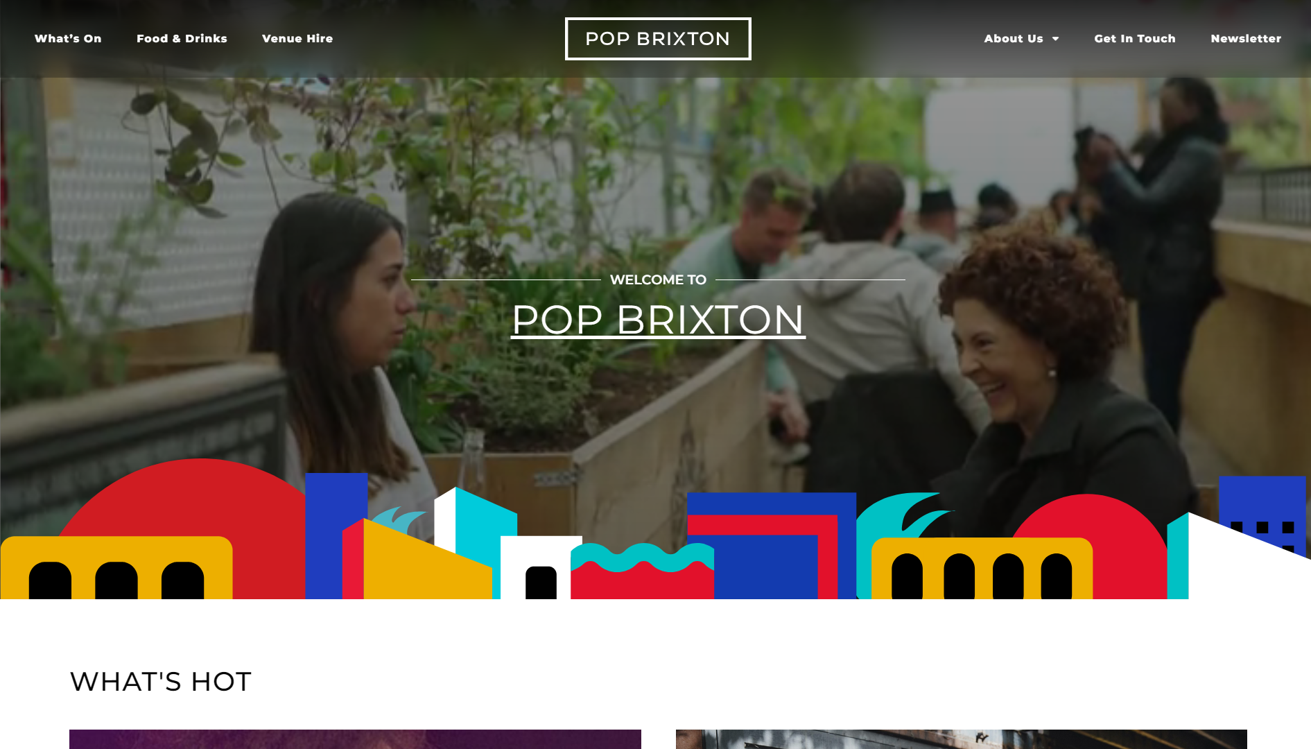 Pop Brixton Event Website Example