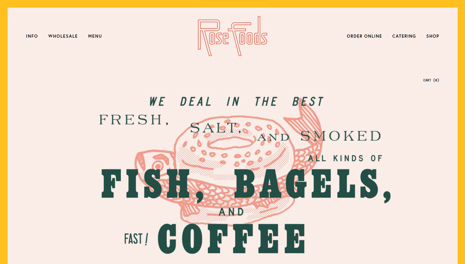 Rose Foods Restaurant Website Example