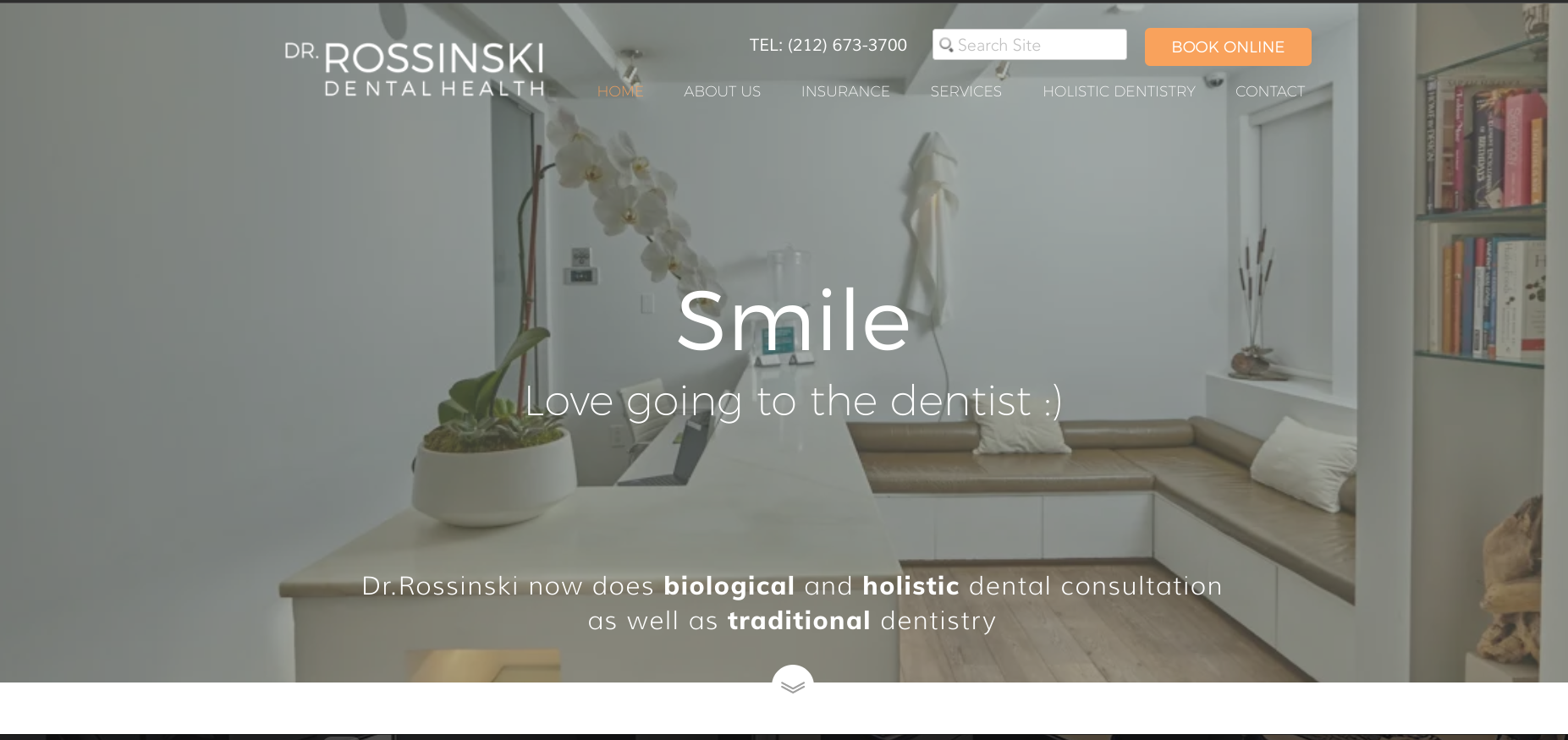 Rossinski Dental Medical Website Example