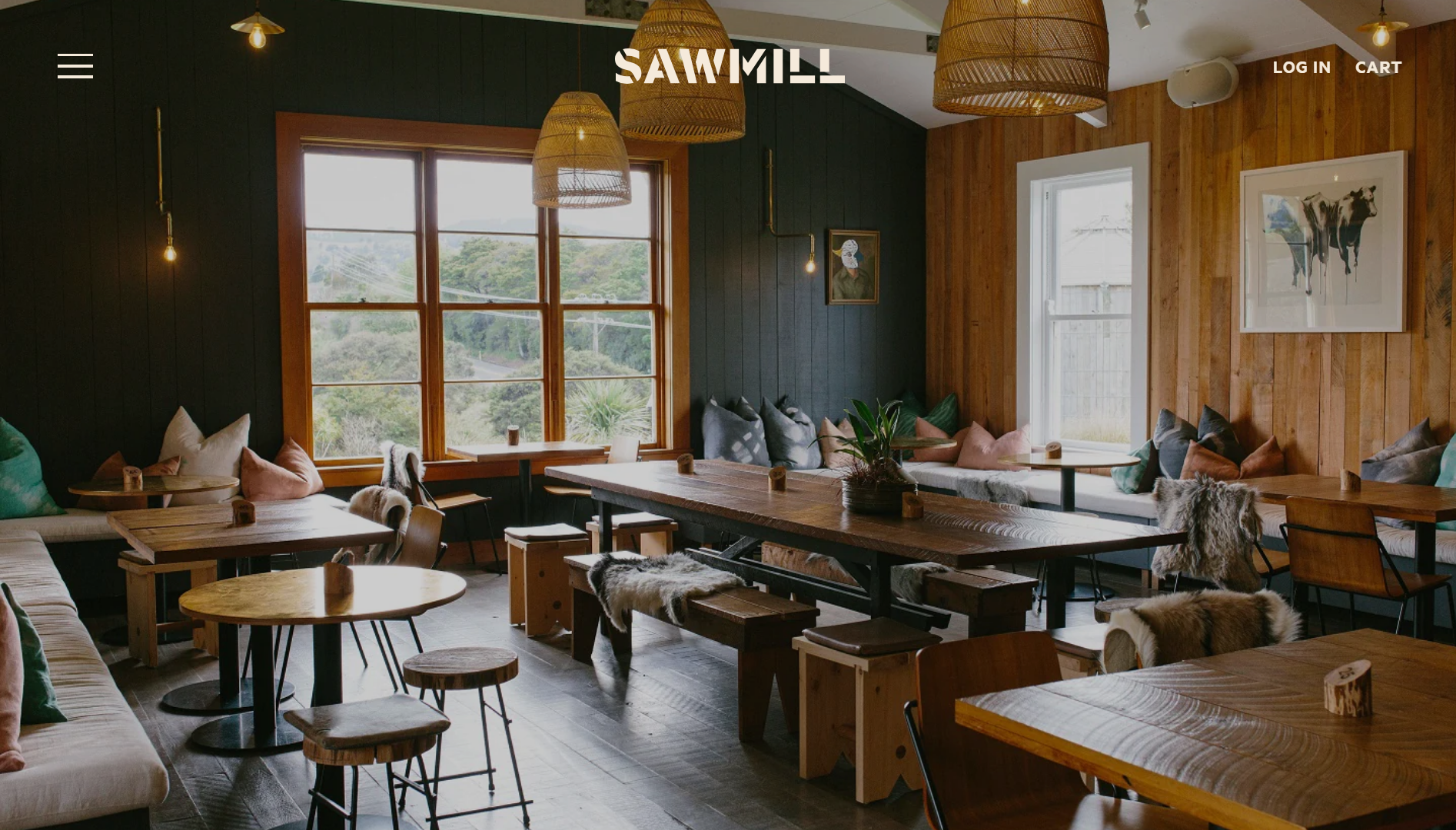 Sawmill Brewery Restaurant Website Example