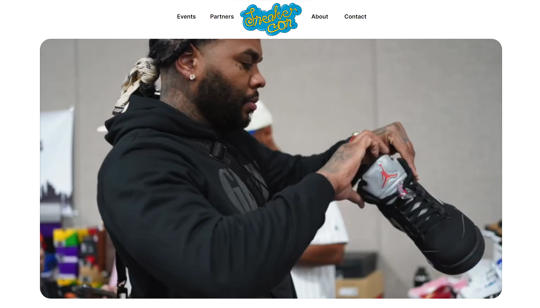 Sneakercon Event Website Example