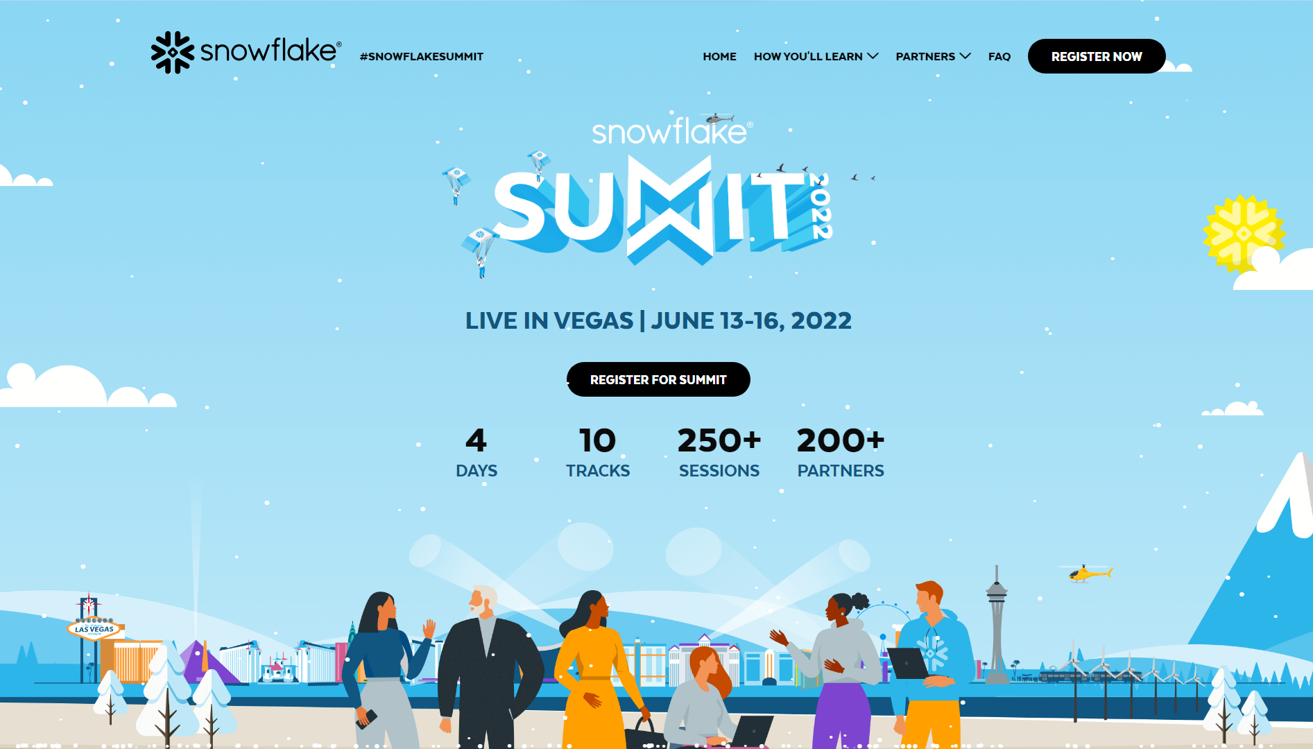 Snowflake Summit 2022 Event Website Example