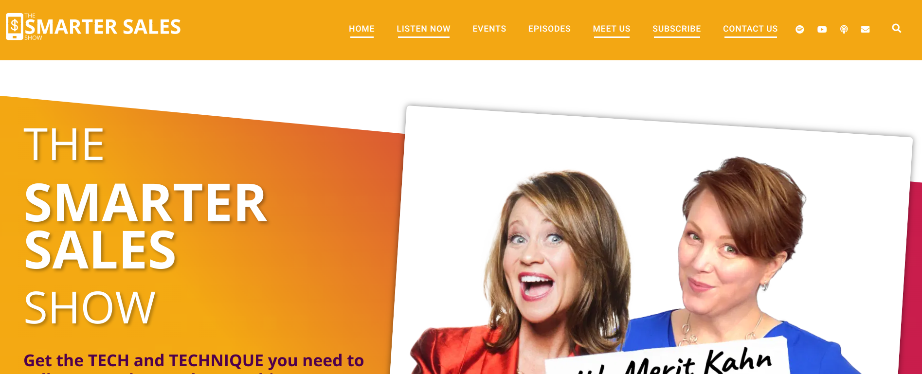 The Smarter Sales Show Podcast Website Example