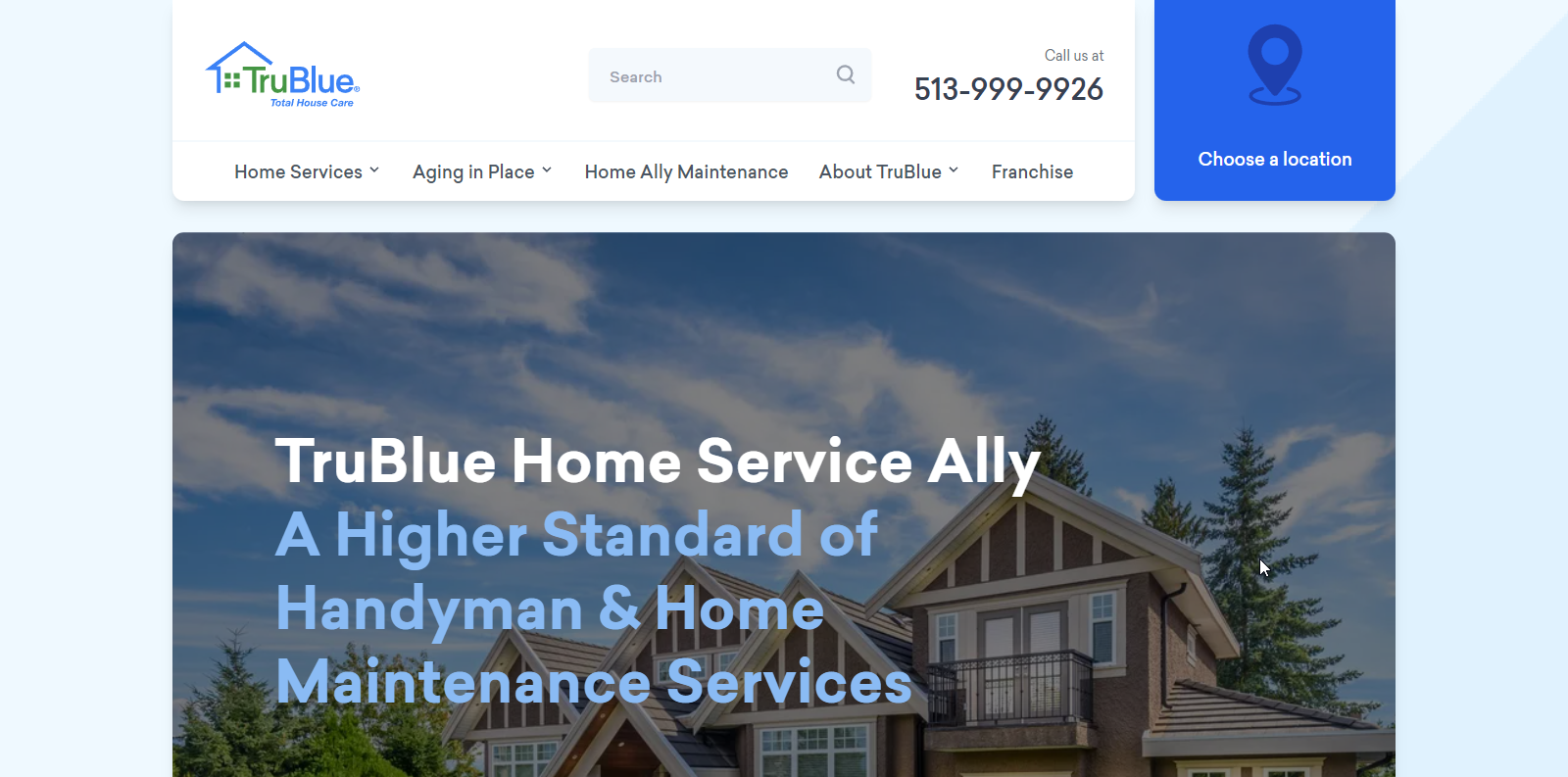 TruBlue Total House Care Cleaning Service Website Example