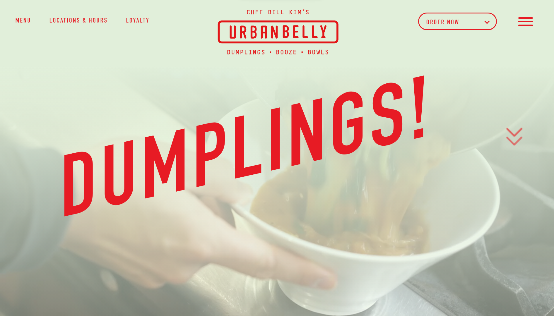 Urbanbelly Restaurant Website Example