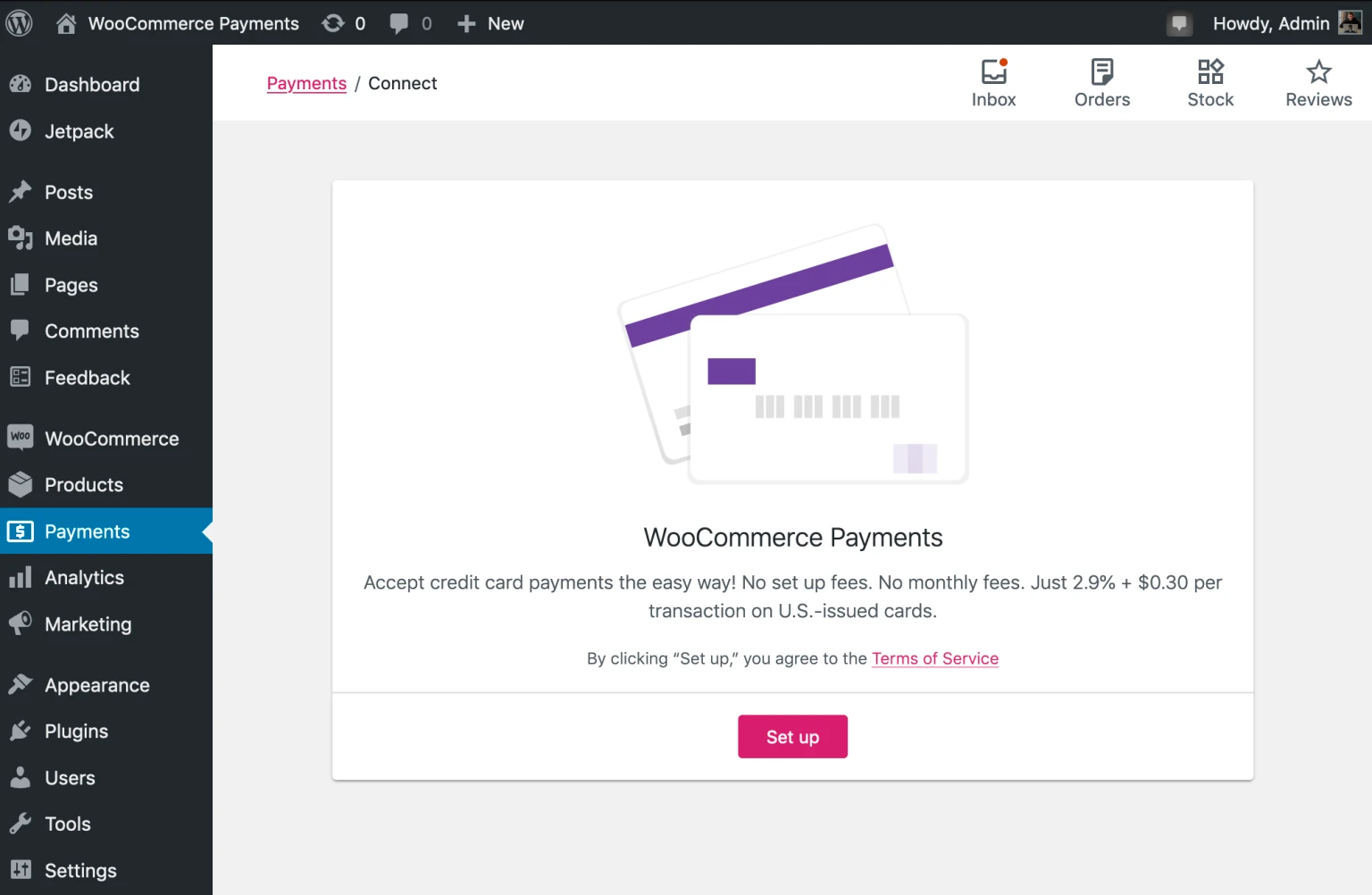Setting up WooCommerce payments