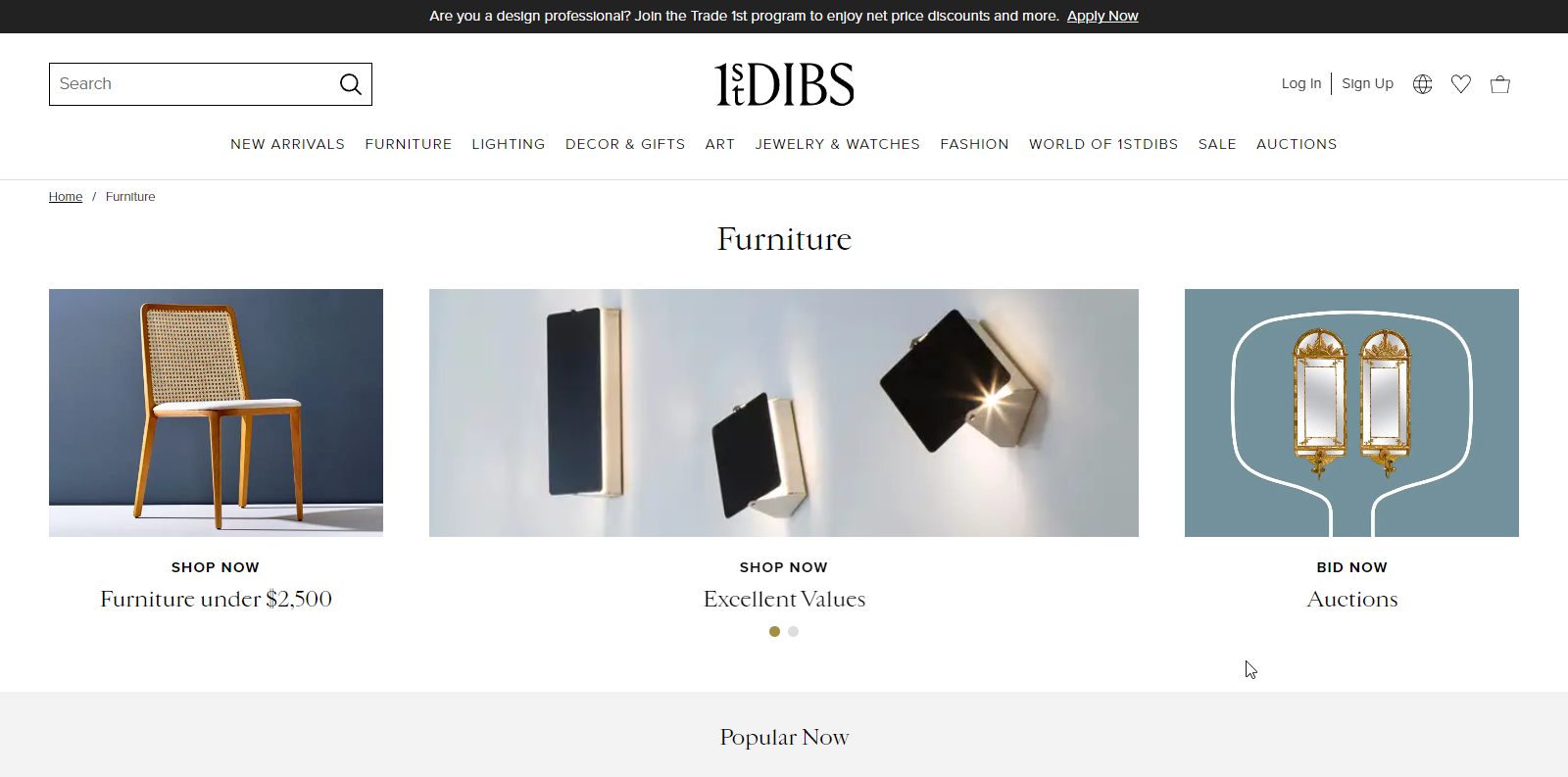 Furniture catalog on 1stdibs