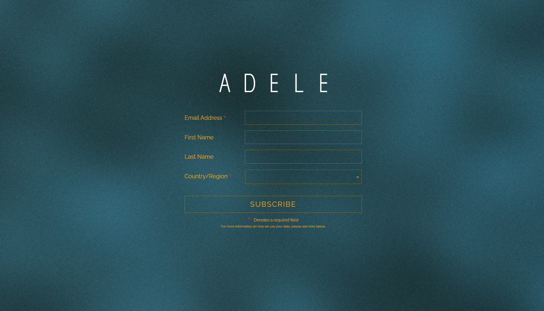 Adele website