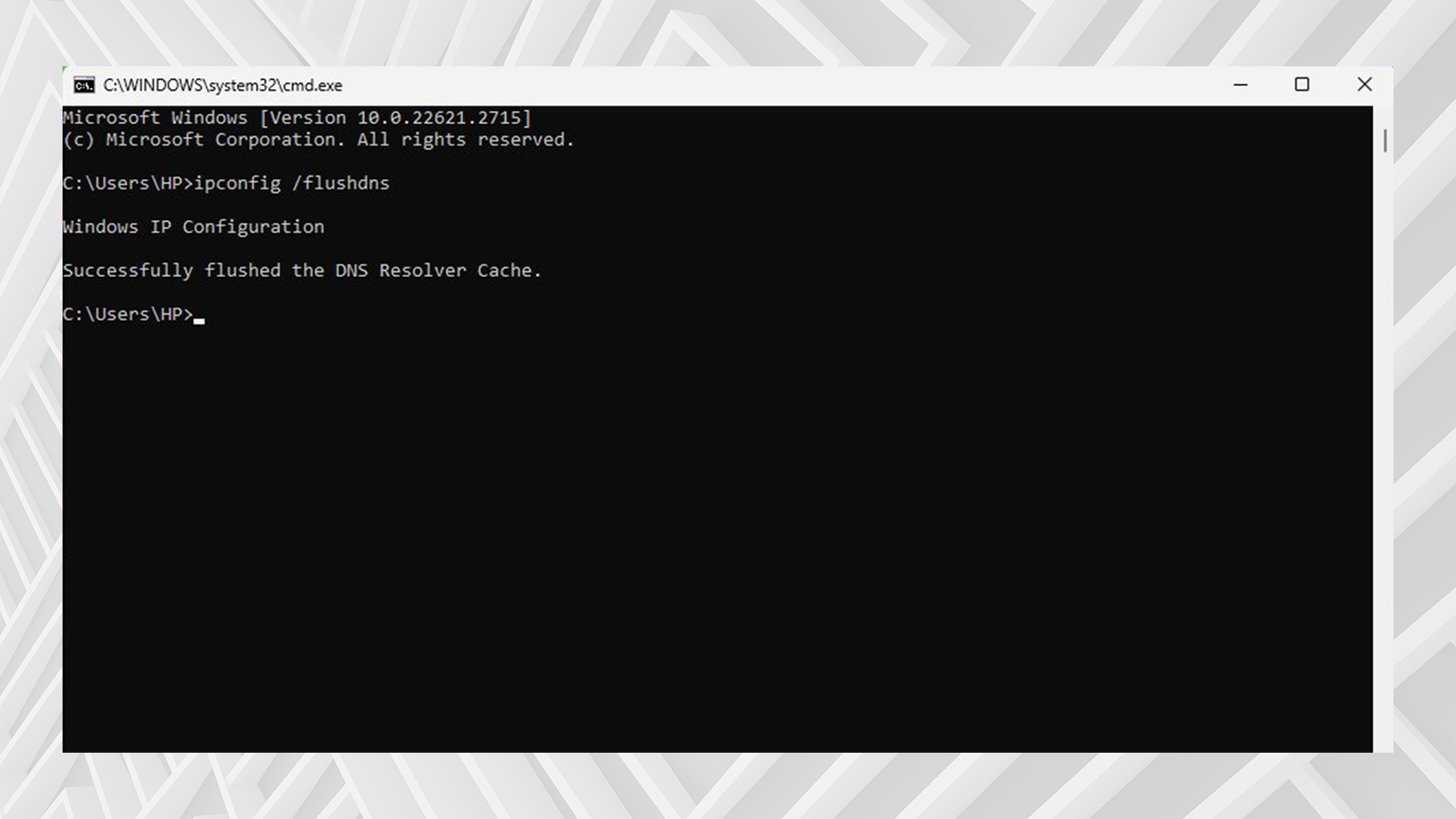Vaciar dns en símbolo del sistema.