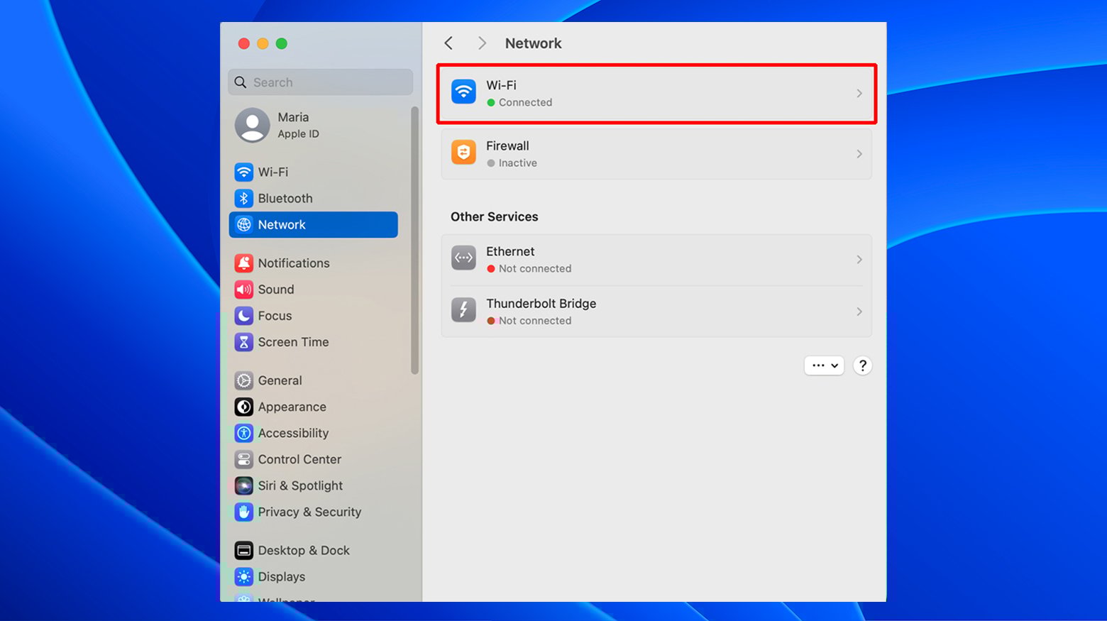 Desactivar el proxy en un Mac.