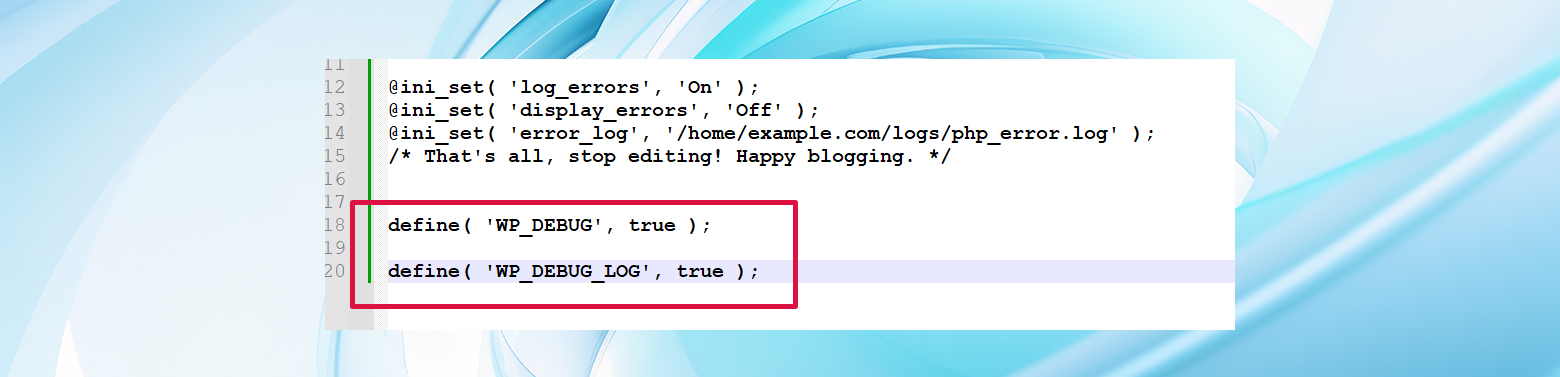 Activa la depuración para localizar 303 problemas de redireccionamiento en WordPress.
