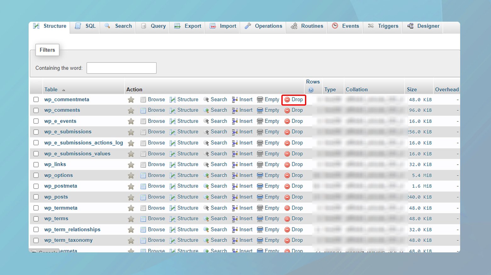 Acceder a phpMyAdmin