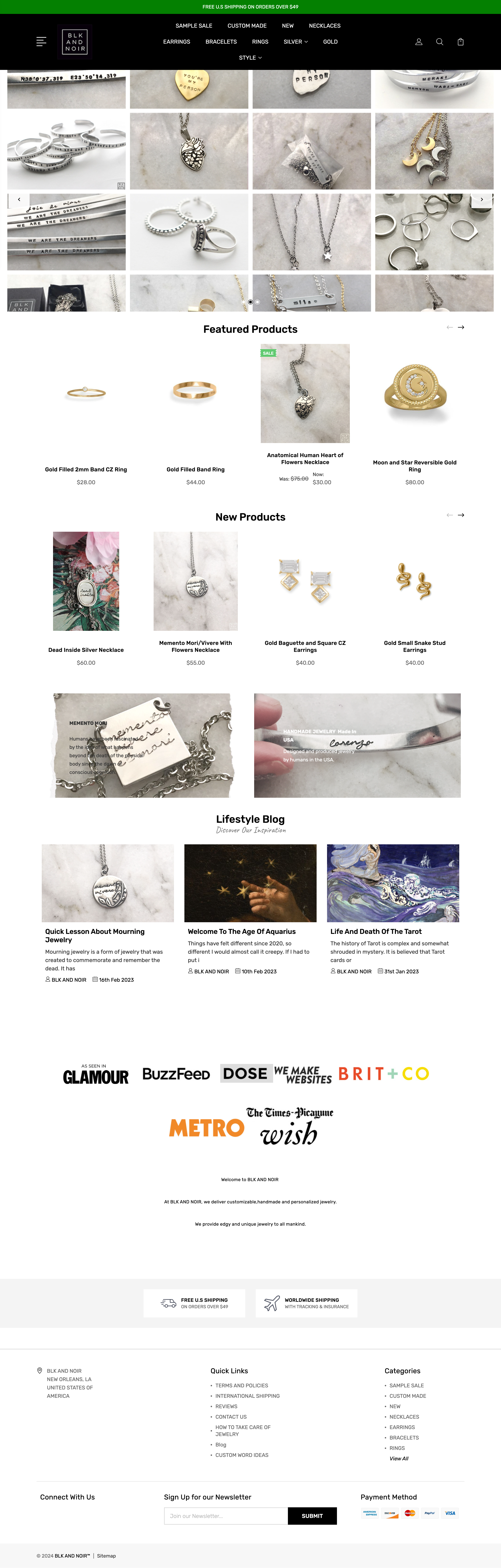 American store jewelry website