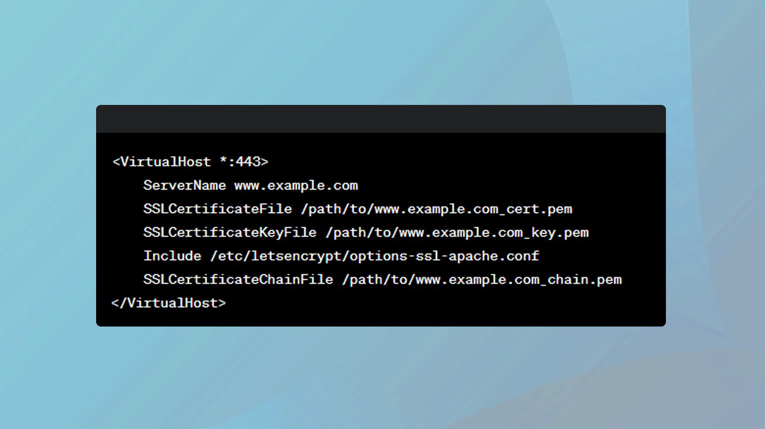 SSL TSL configuration Apache