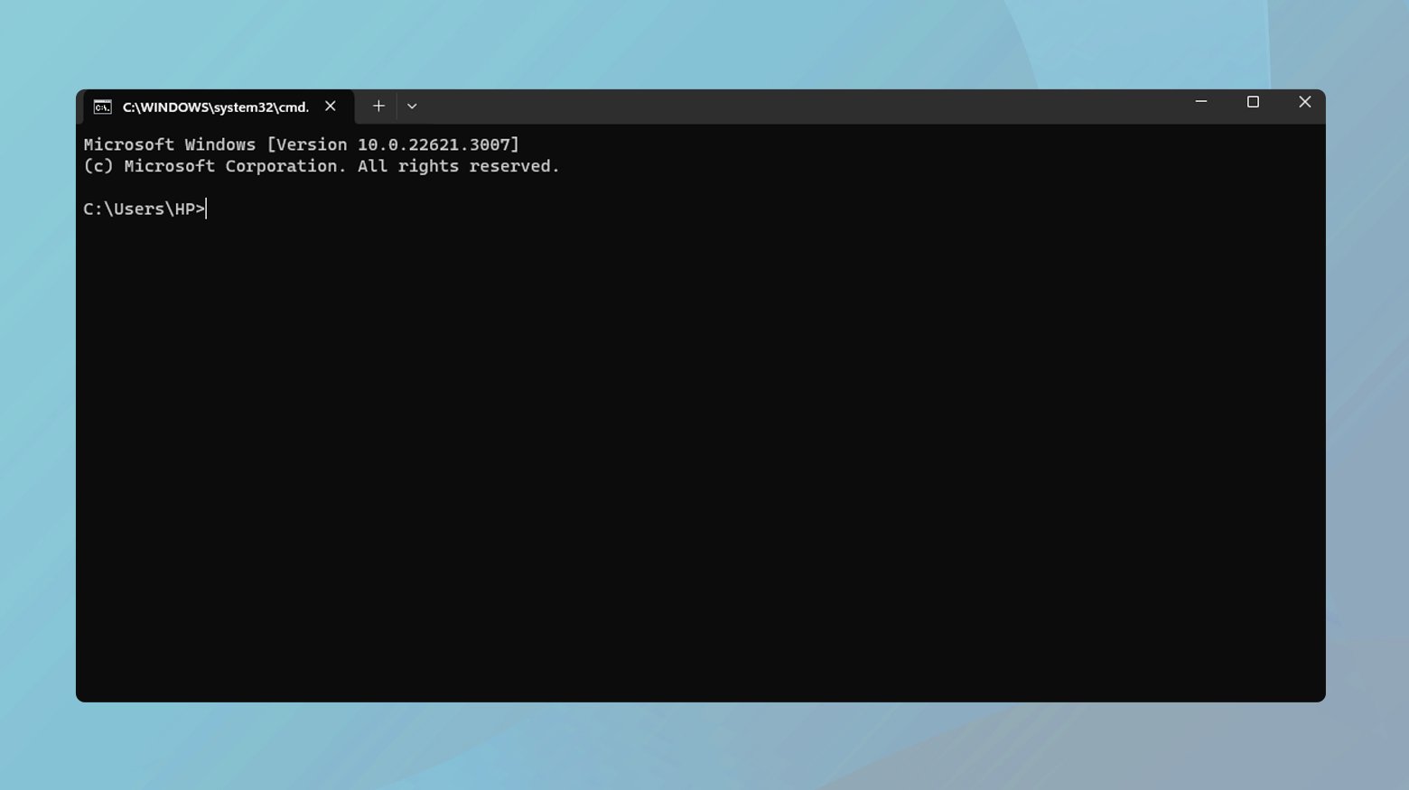 Símbolo del sistema de Windows