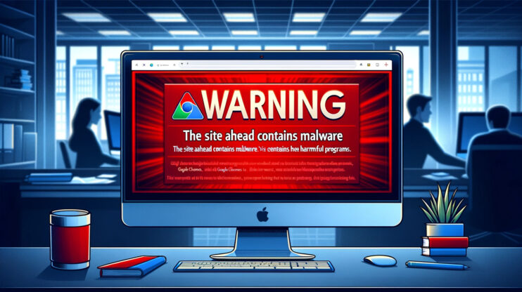 The site ahead contains malware.