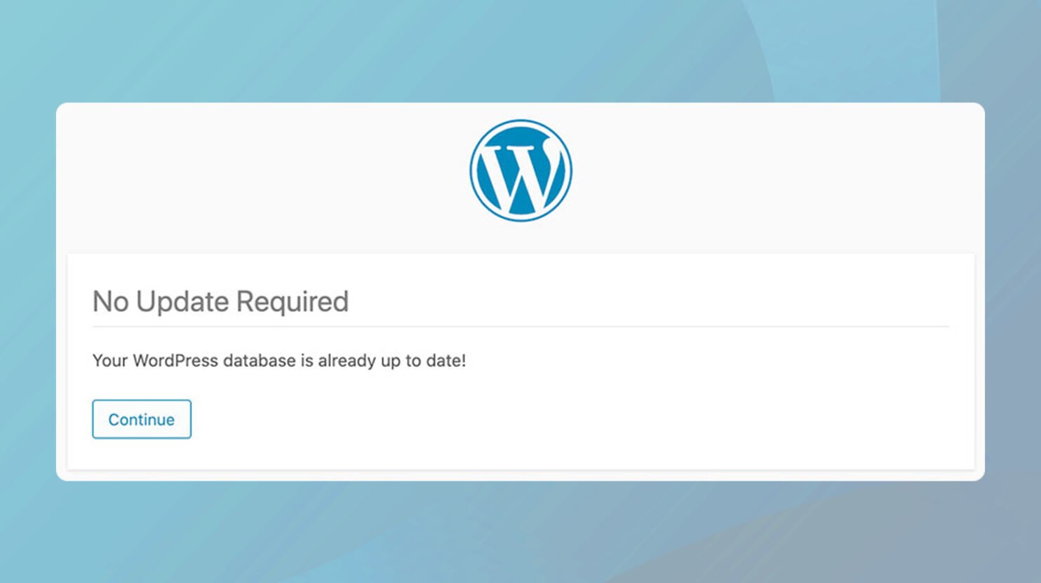 Database Already Up-to-Date: Troubleshooting | 10Web