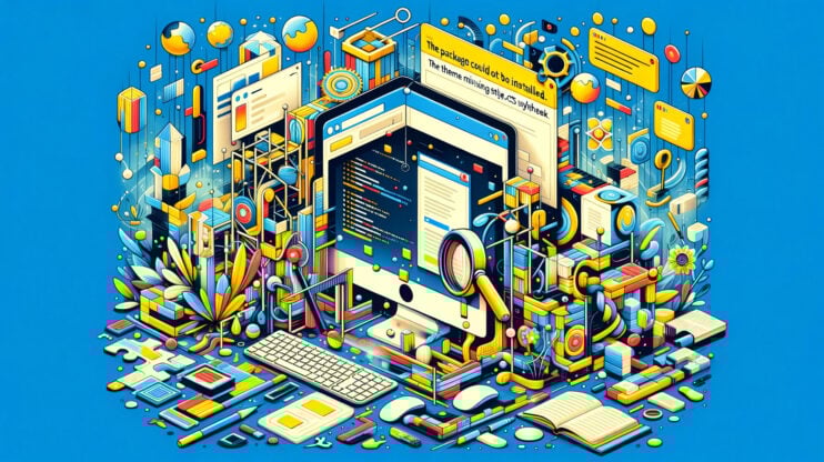 Featured image for Solving the ‘package could not be installed. The theme is missing the style.css stylesheet’ Error article