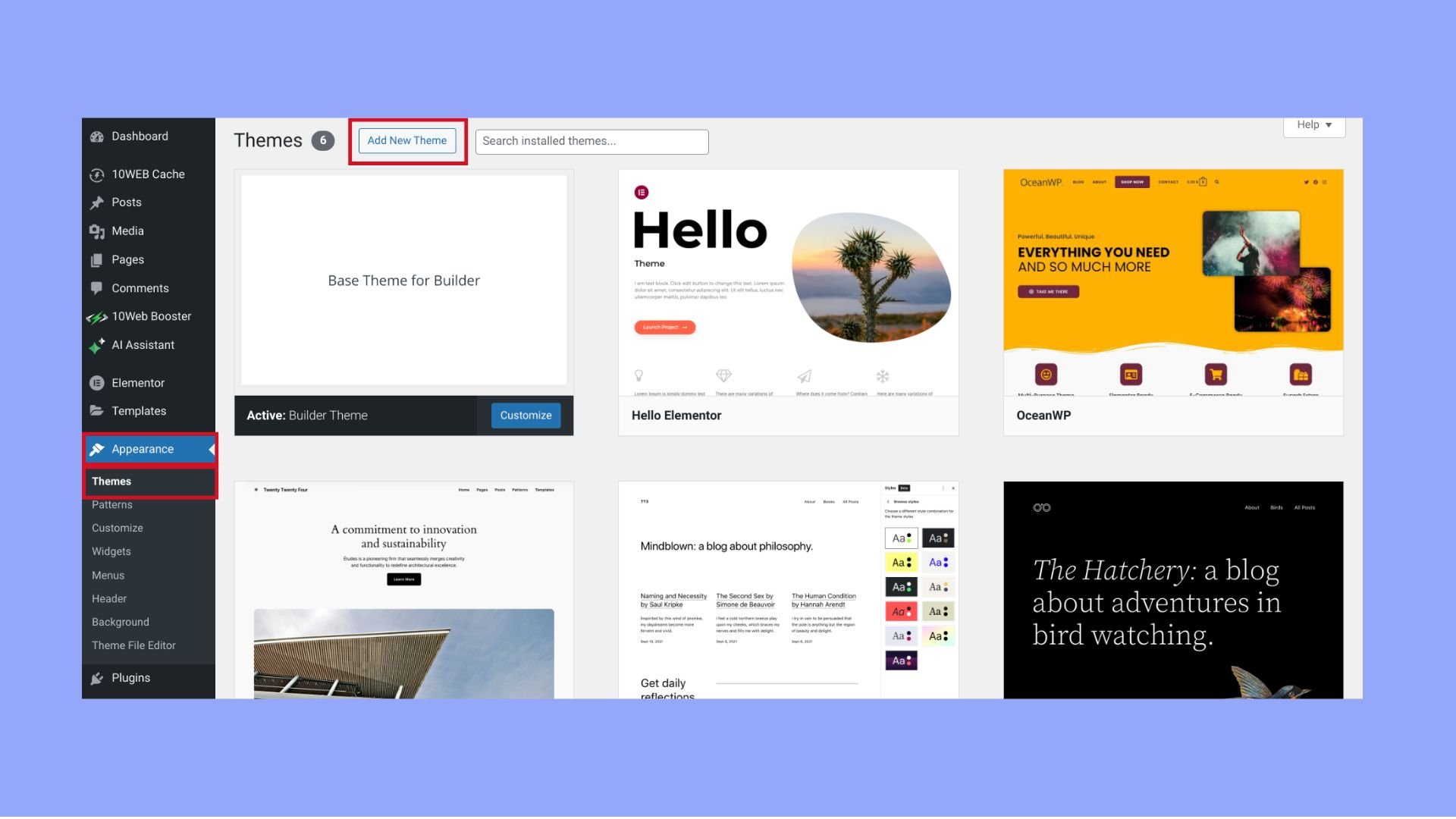 how to install a wordpress theme