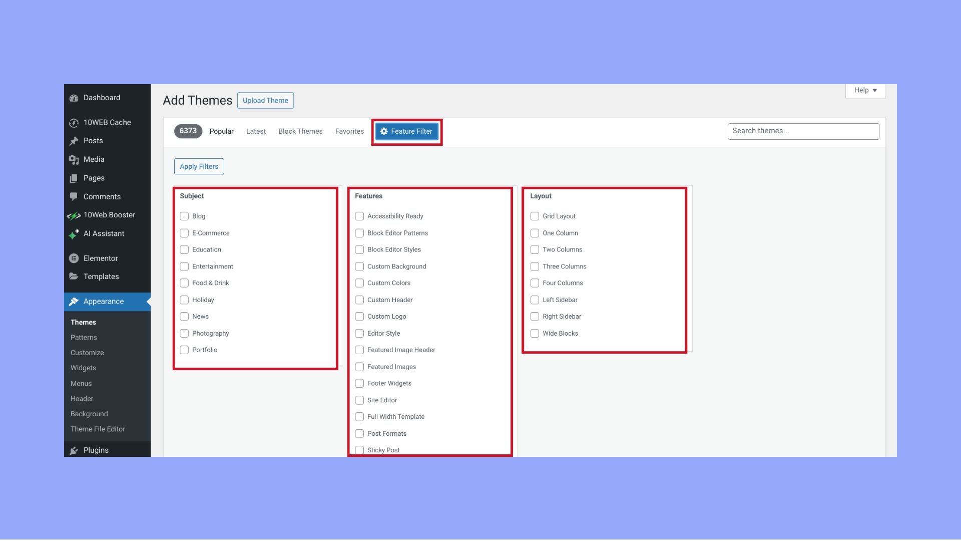 how to install a wordpress theme