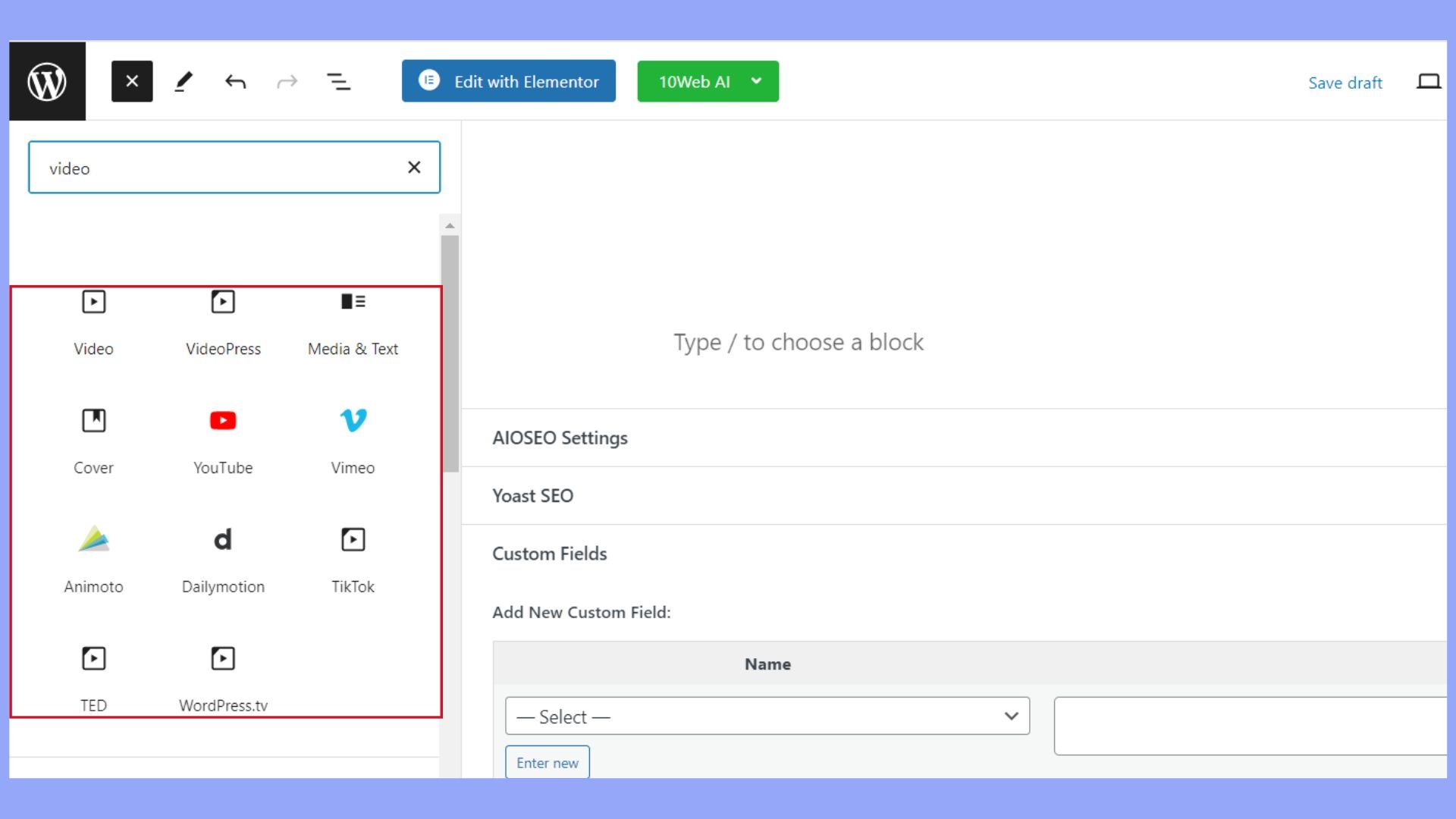 Sube el vídeo a través del editor