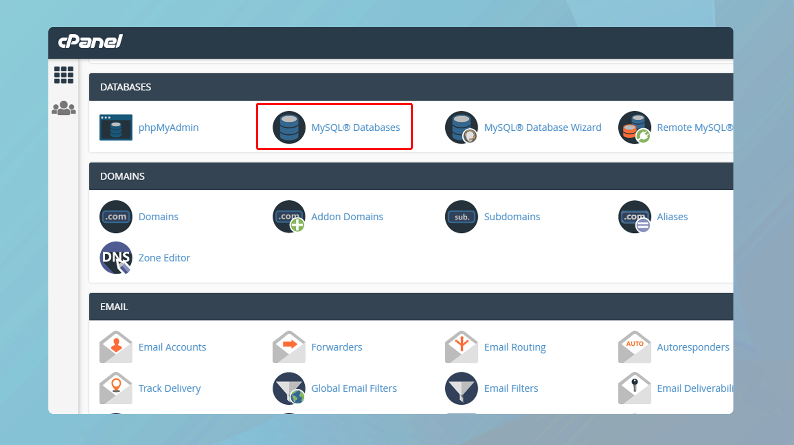 Creating MySQL database