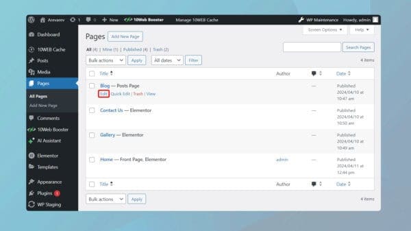 How to Change Front Page in WordPress - 10Web