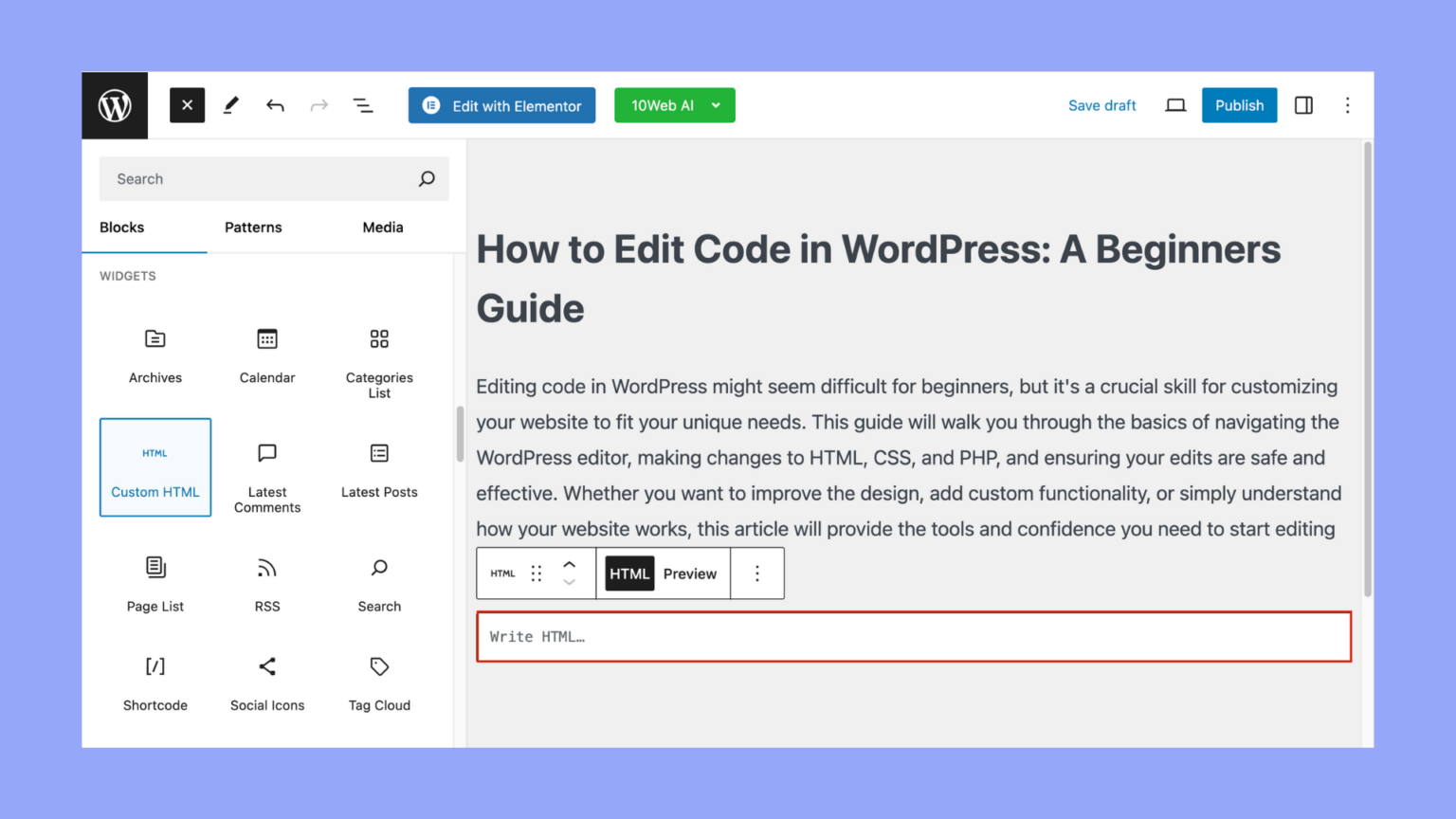 How To Edit Code In WordPress: A Beginners Guide - 10Web