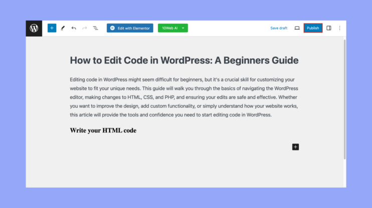 How to Edit Code in WordPress: A Beginners Guide - 10Web