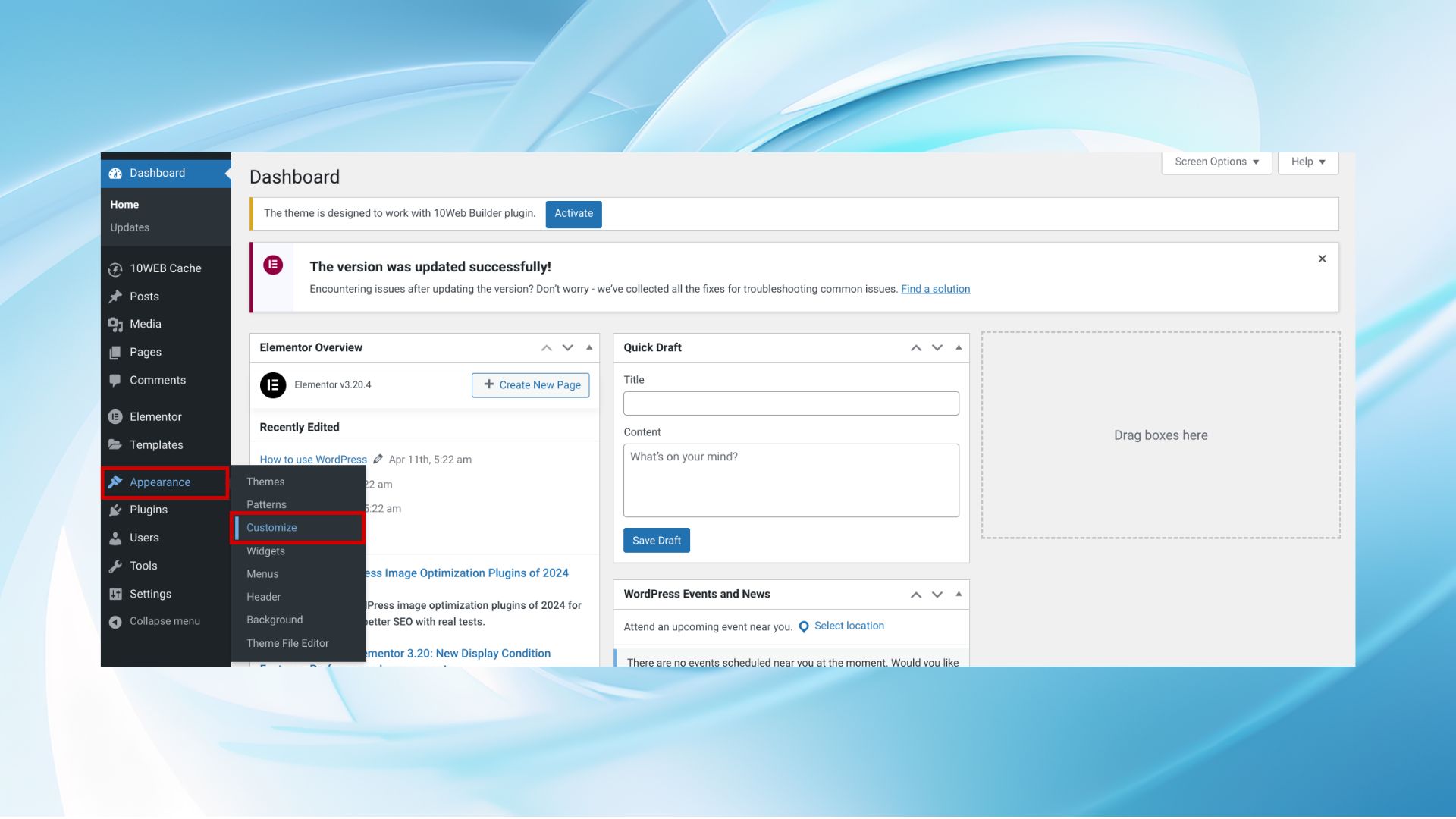 Cómo añadir widgets a WordPress