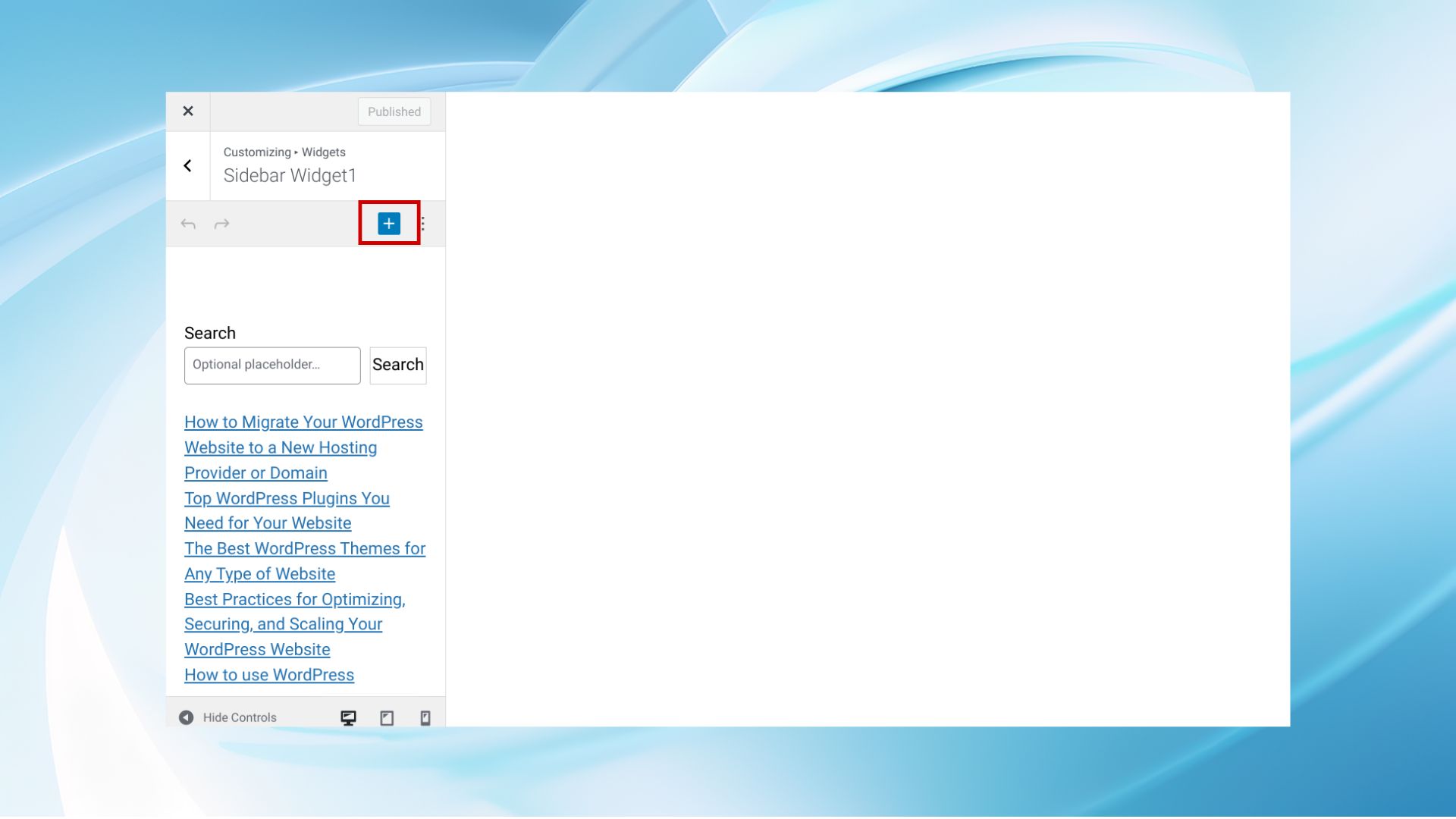 Cómo añadir widgets a WordPress