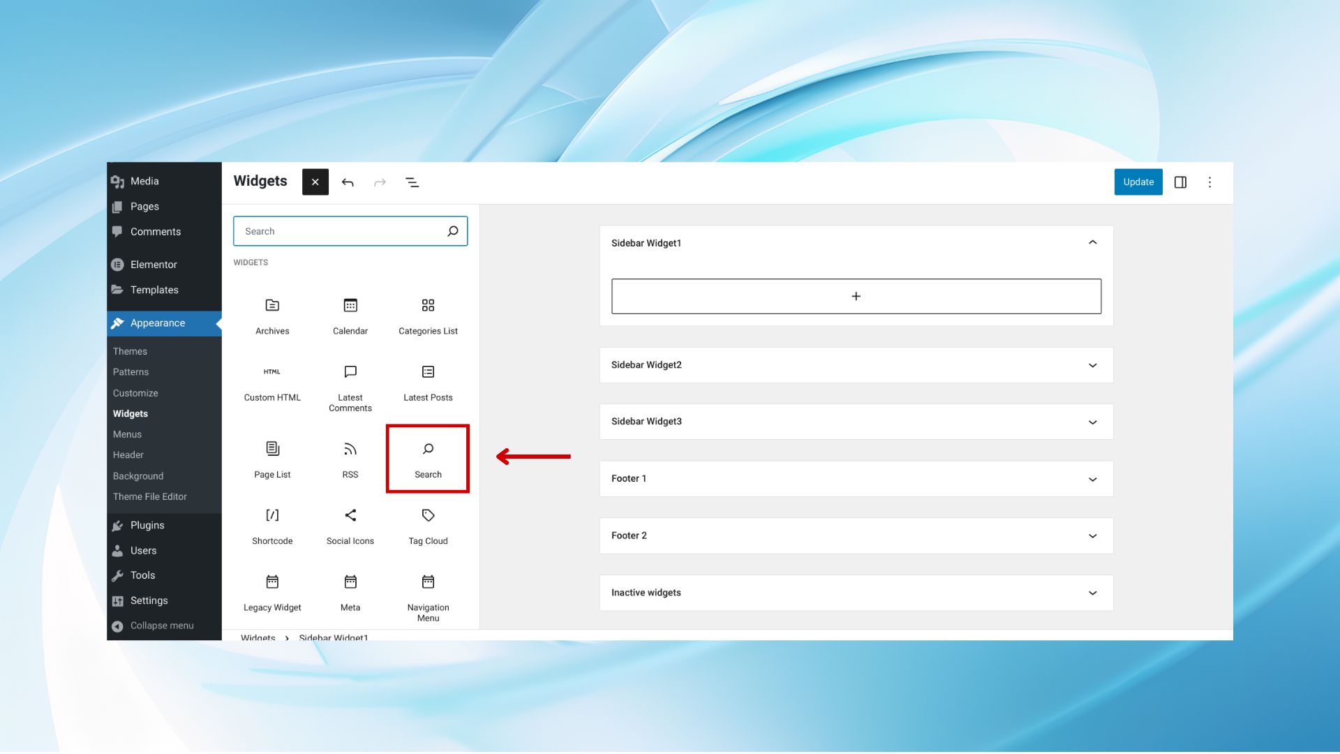 Cómo añadir widgets a WordPress