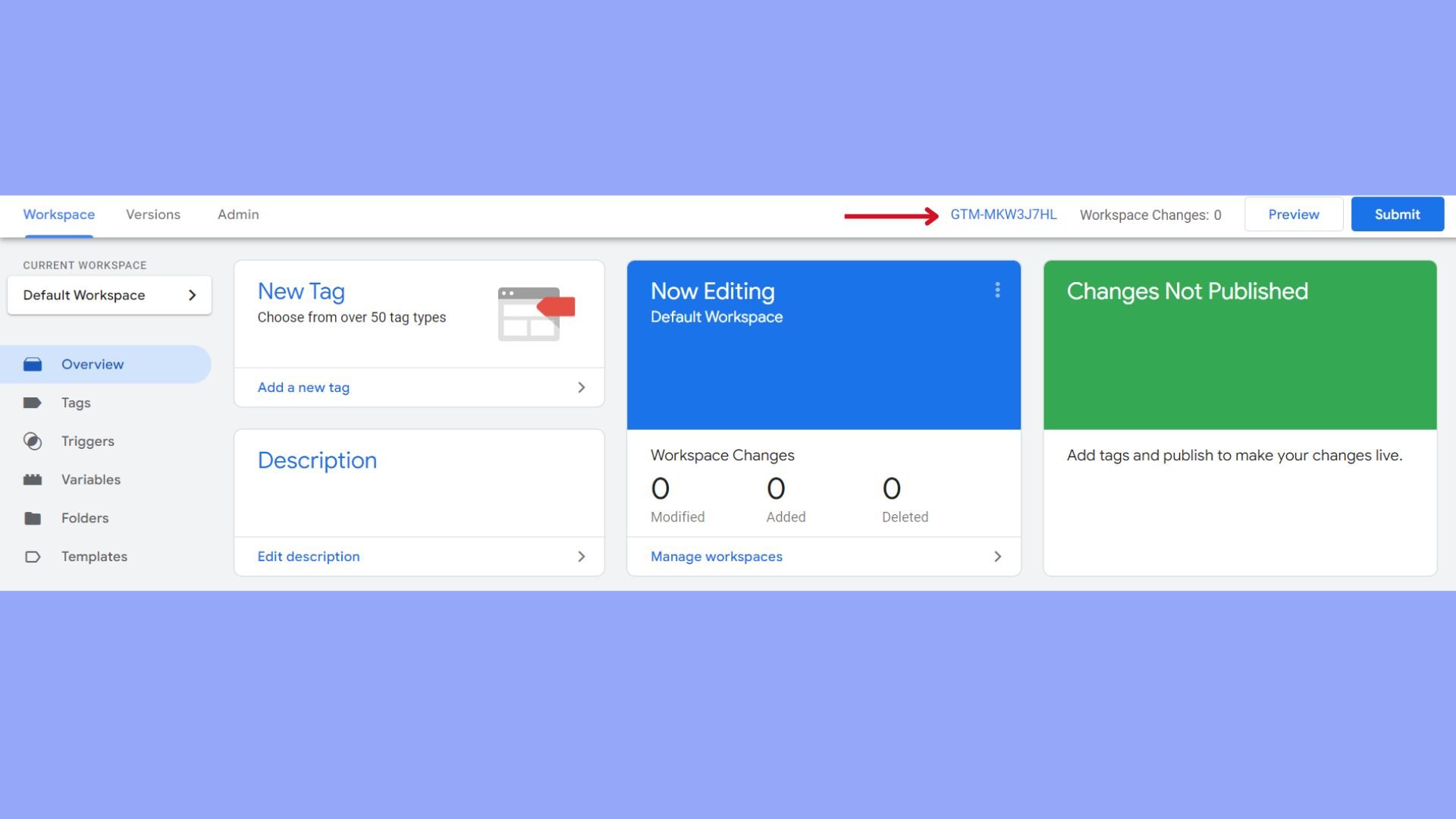Número de identificación del Tag Manager