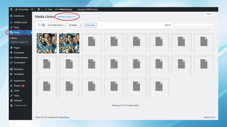 Uploading HTML file directly to the Media library