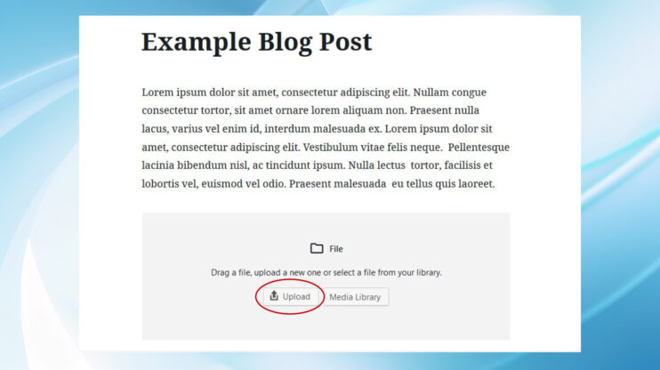 Using classic editor to upload HTML file
