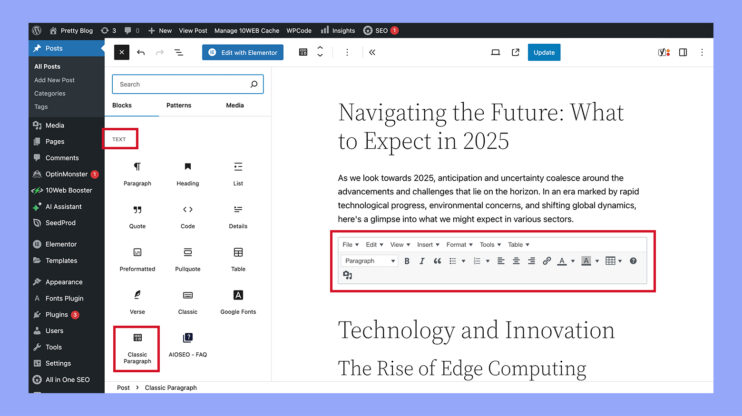 Utilizar el plugin Herramientas Avanzadas del Editor para editar la fuente