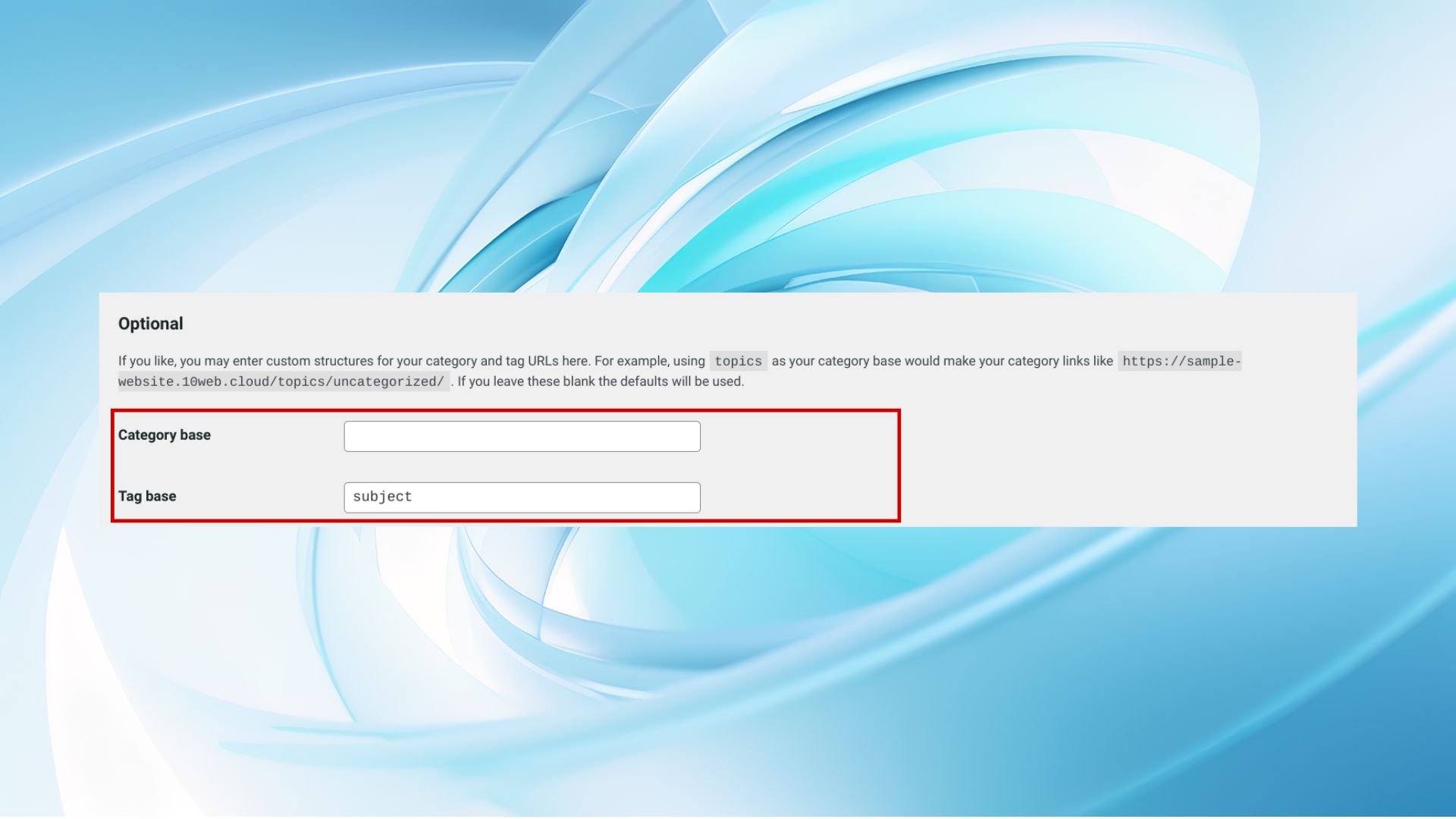 how to change permalink in wordpress