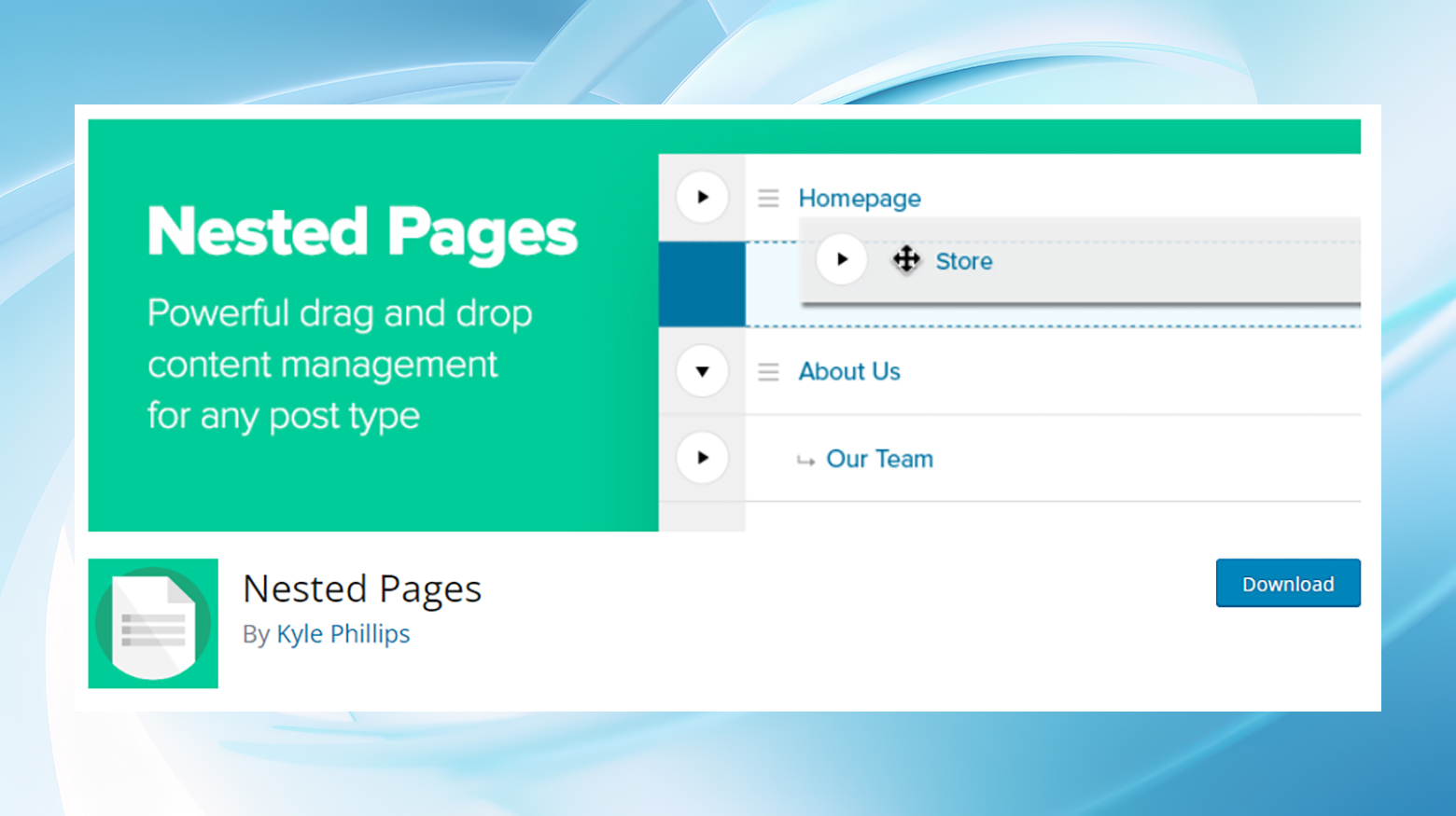 Nested Pages plugin