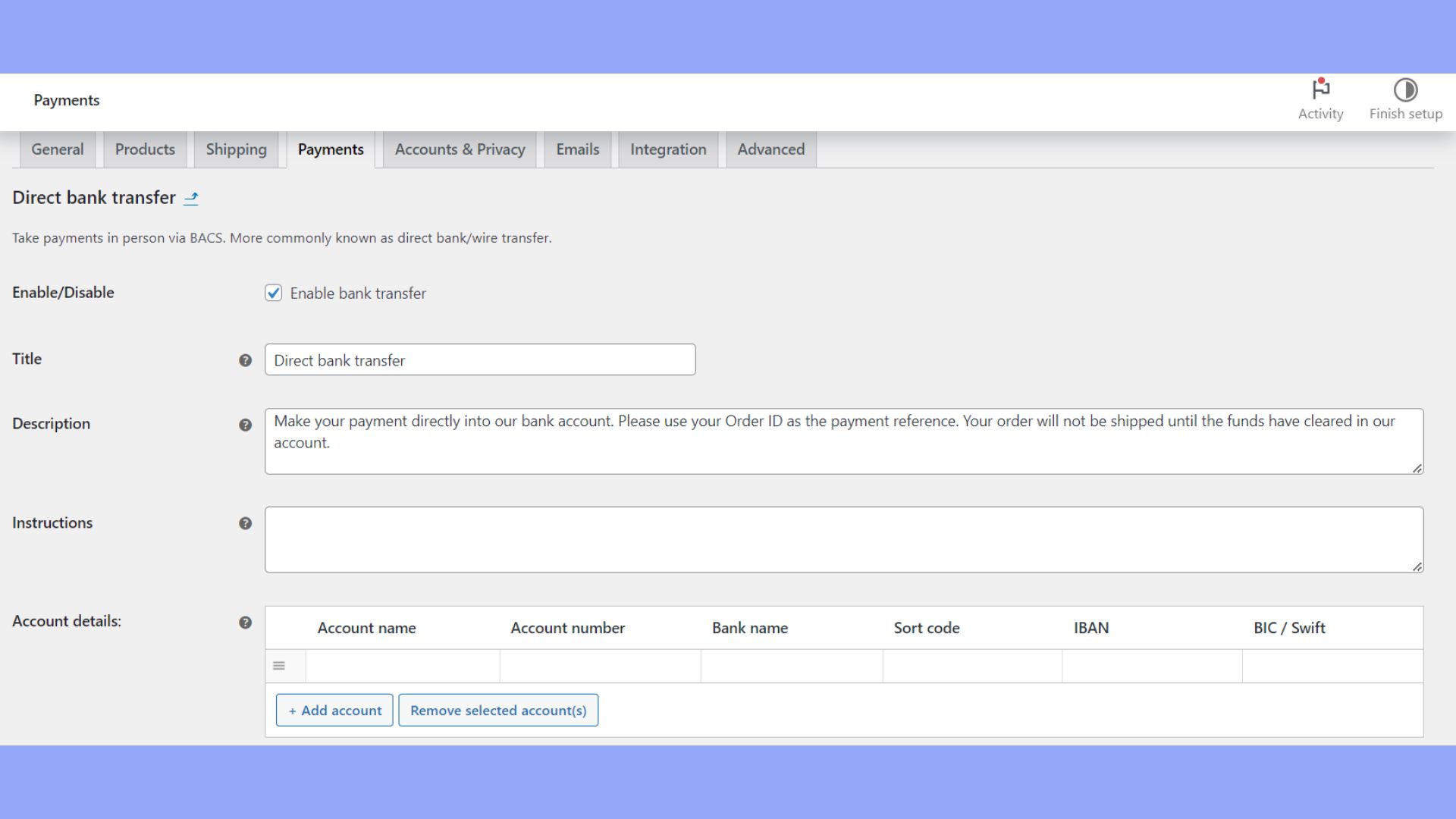 Configurar las pasarelas de pago de WooCommerce para diferentes métodos