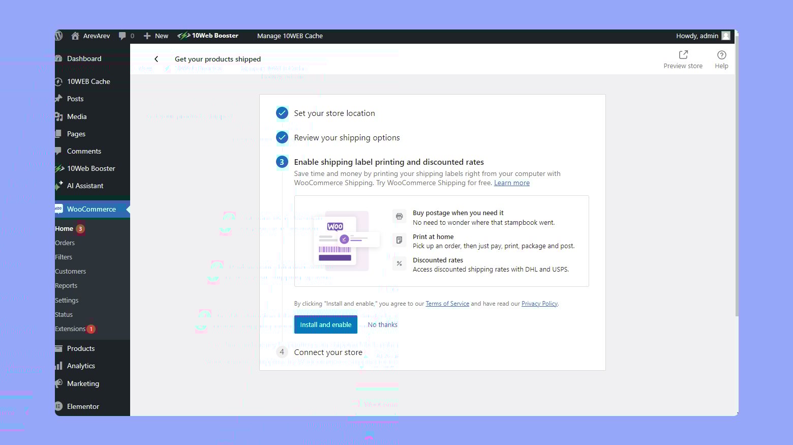 Configurar el envío en WooCommerce