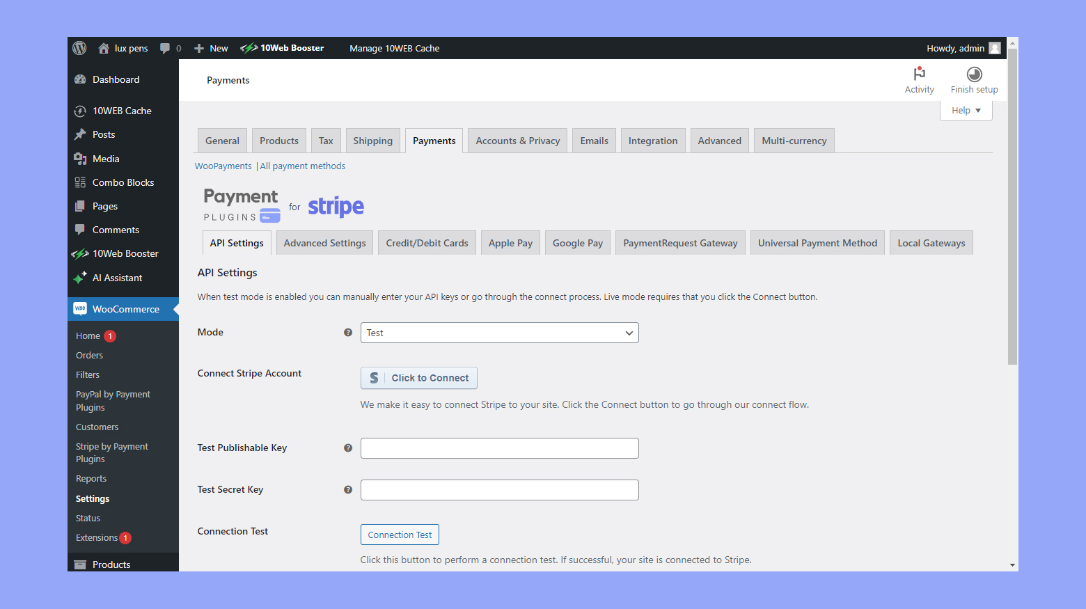 Conectar Stripe a WooCommerce