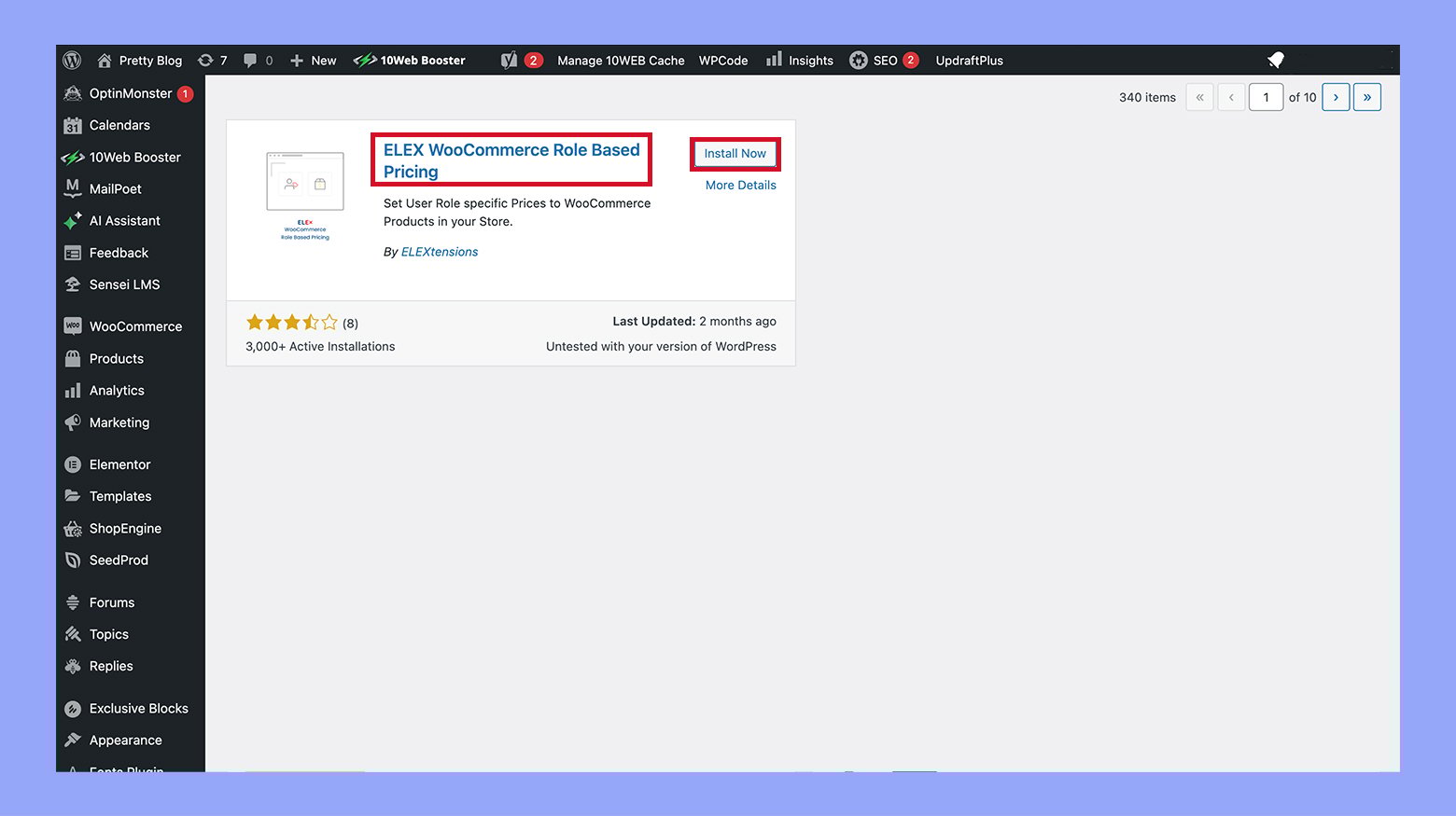 Instalar el plugin de precios basados en roles de WooCommerce