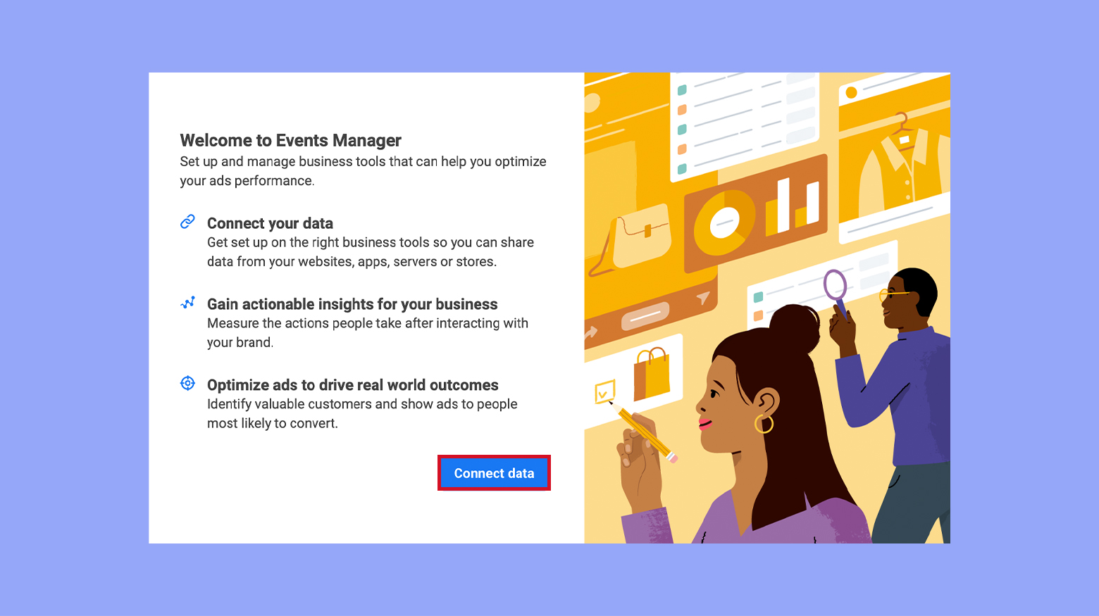 Configurar el gestor de eventos de Facebook
