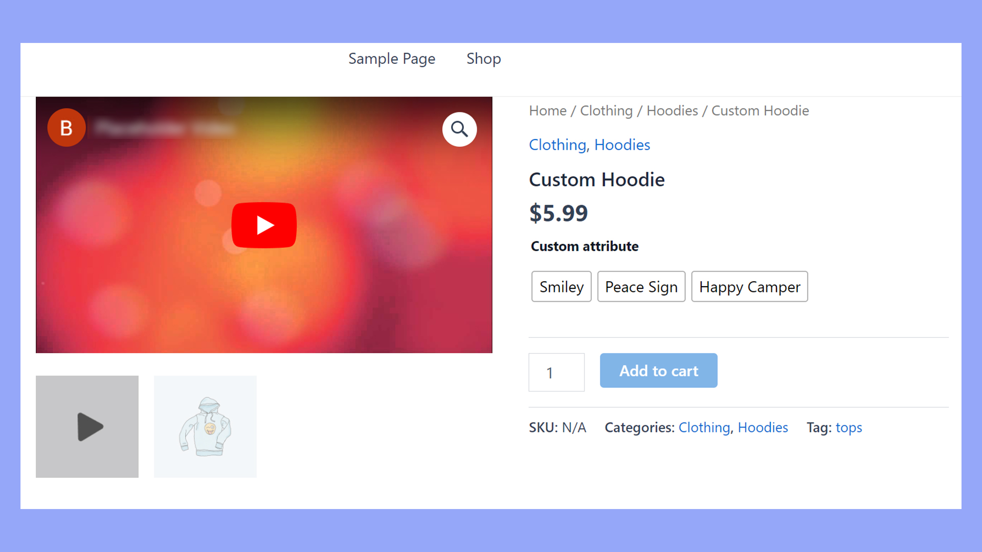Añadir un vídeo destacado a una galería de productos de WooCommerce.