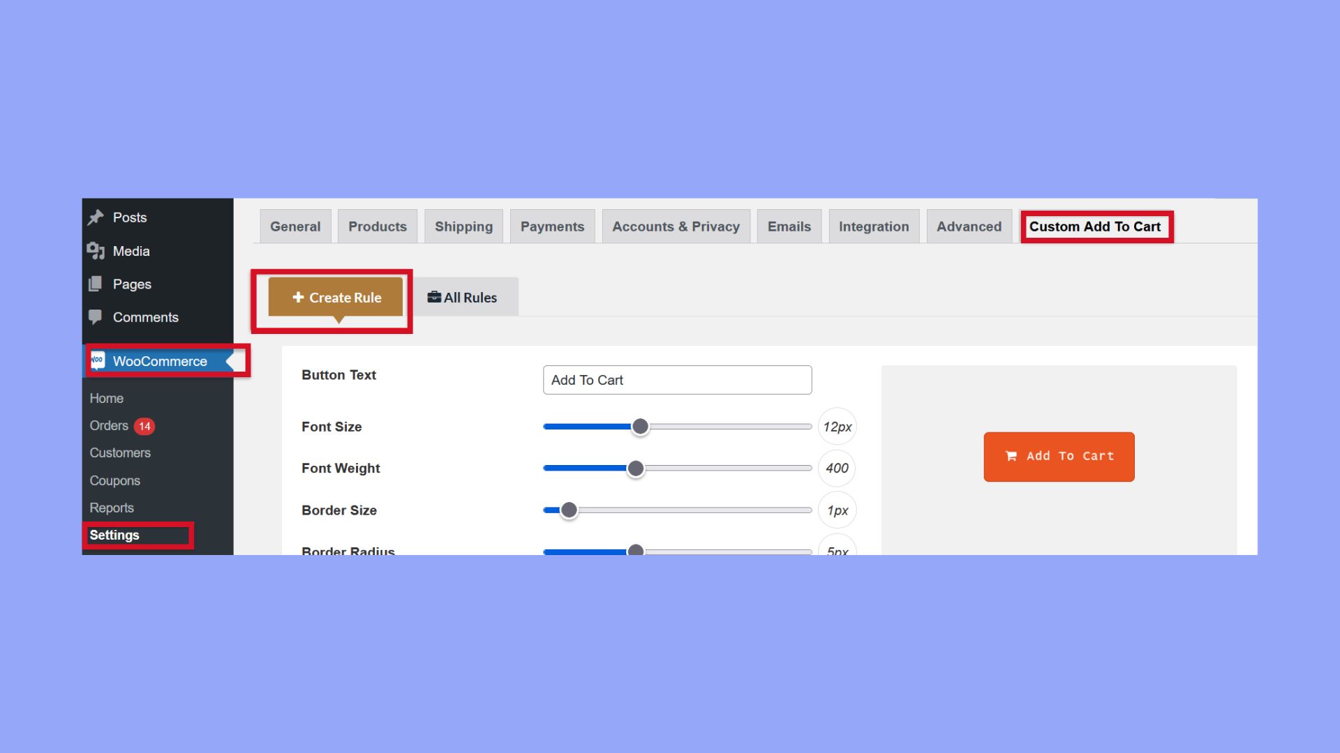 cómo cambiar el color del botón añadir al carrito en woocommerce