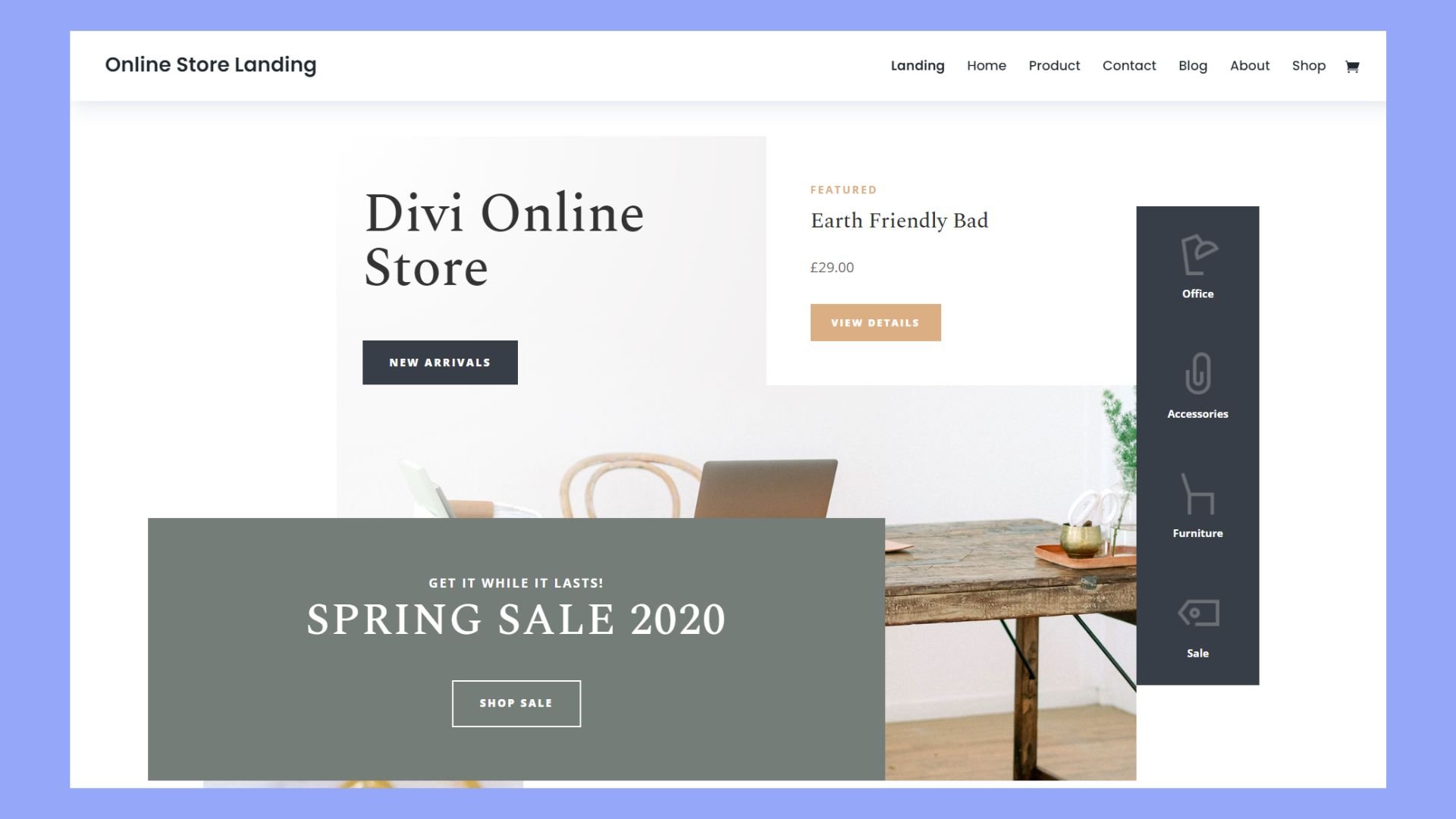 Divi theme for WooCommerce