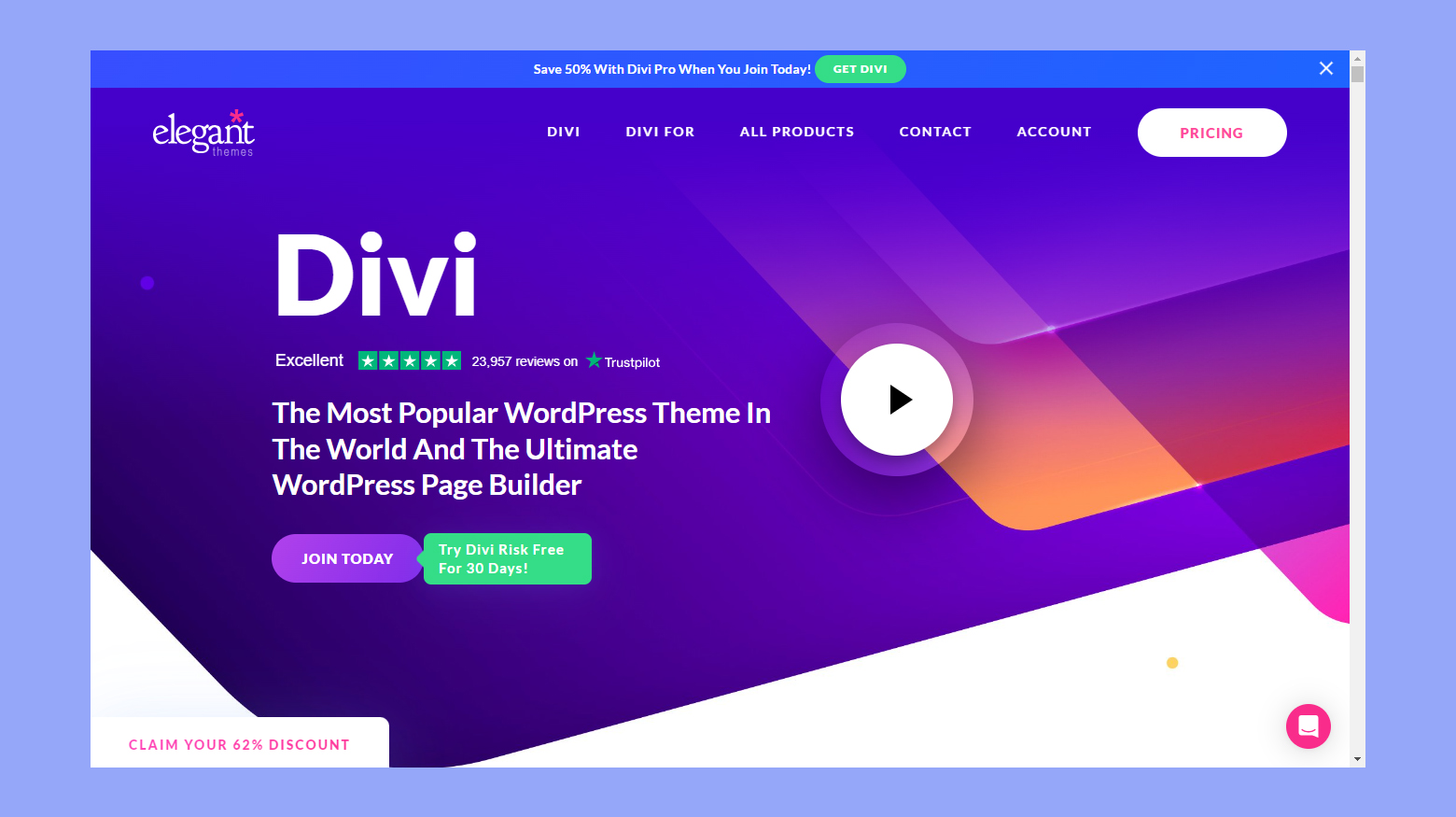 Divi drag and drop builder