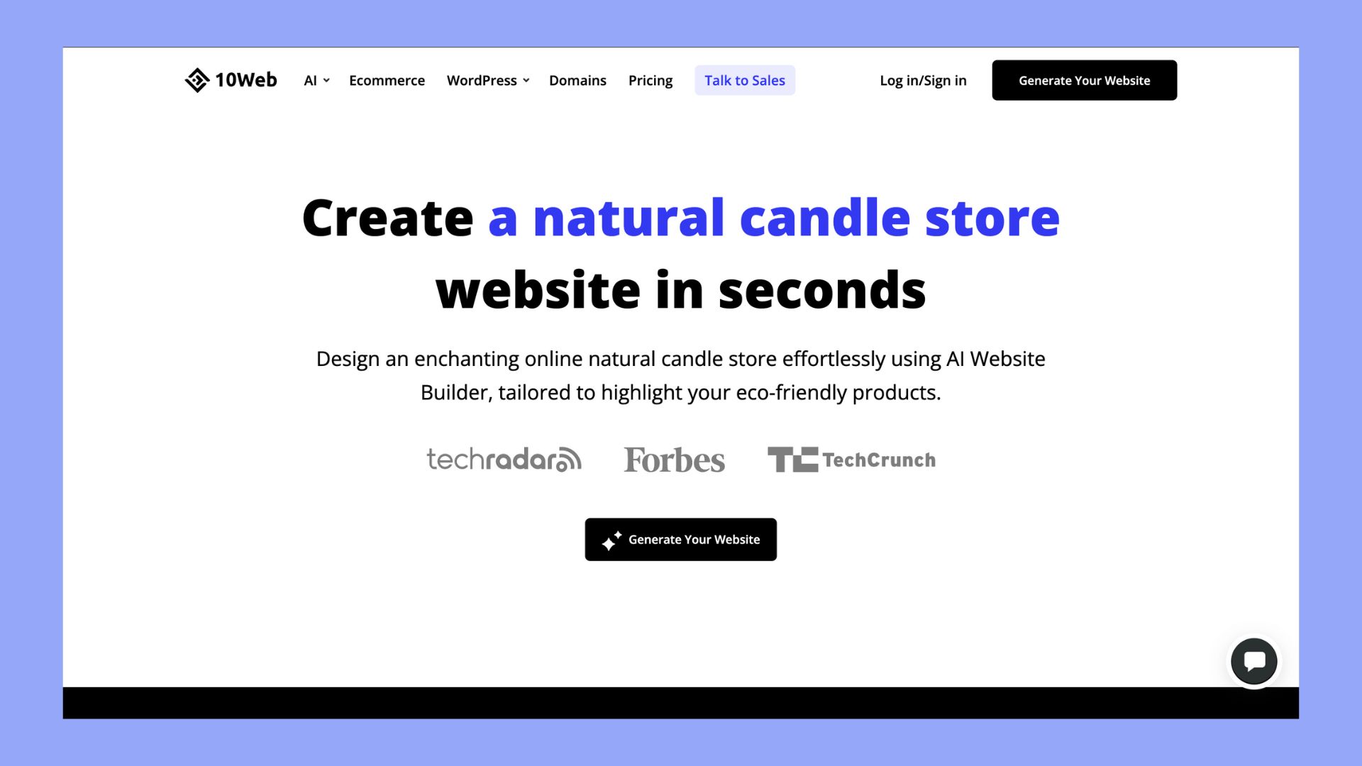 create a candle store within seconds