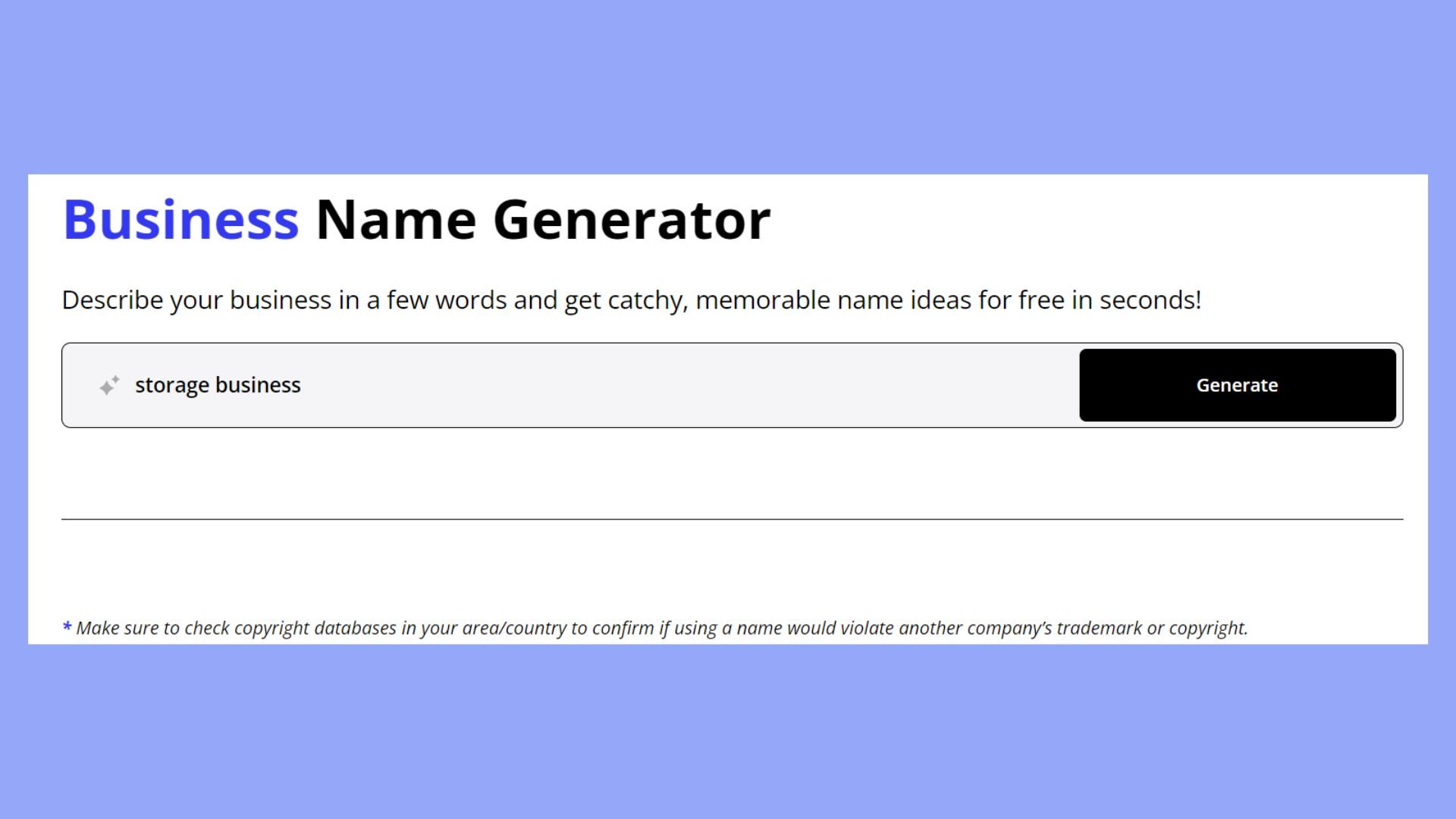 Generate a business name